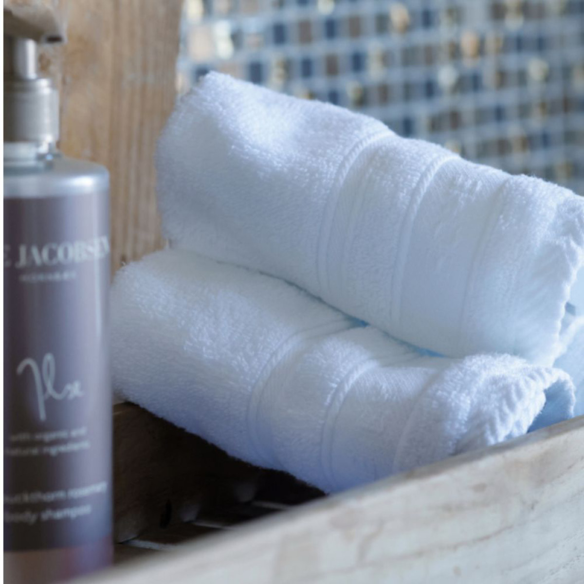 Home by Ilse Jacobsen Bath Collection Pesulappu 30x30 cm 4 kpl White Cotton