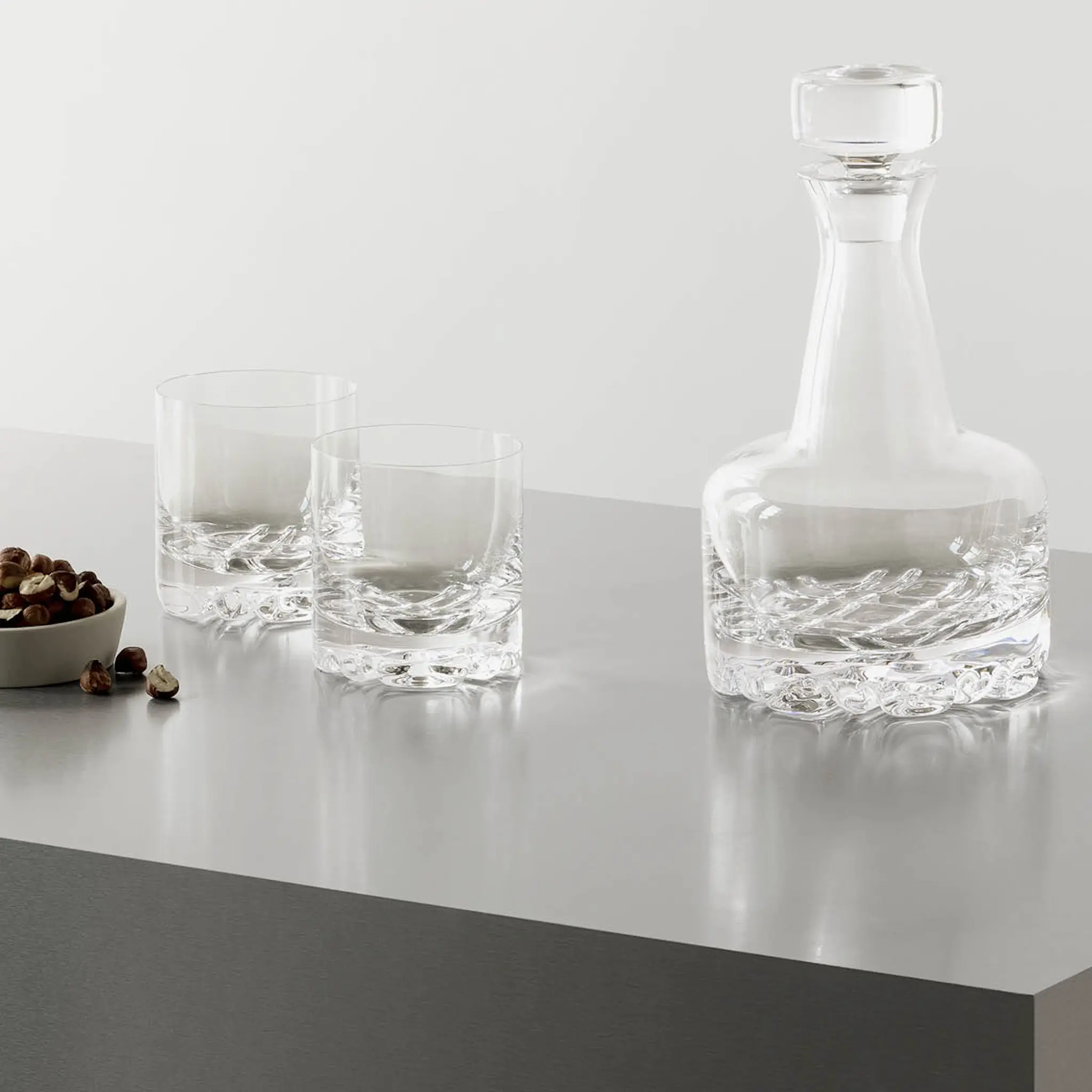 Orrefors Erik Karaffset 2 Glas