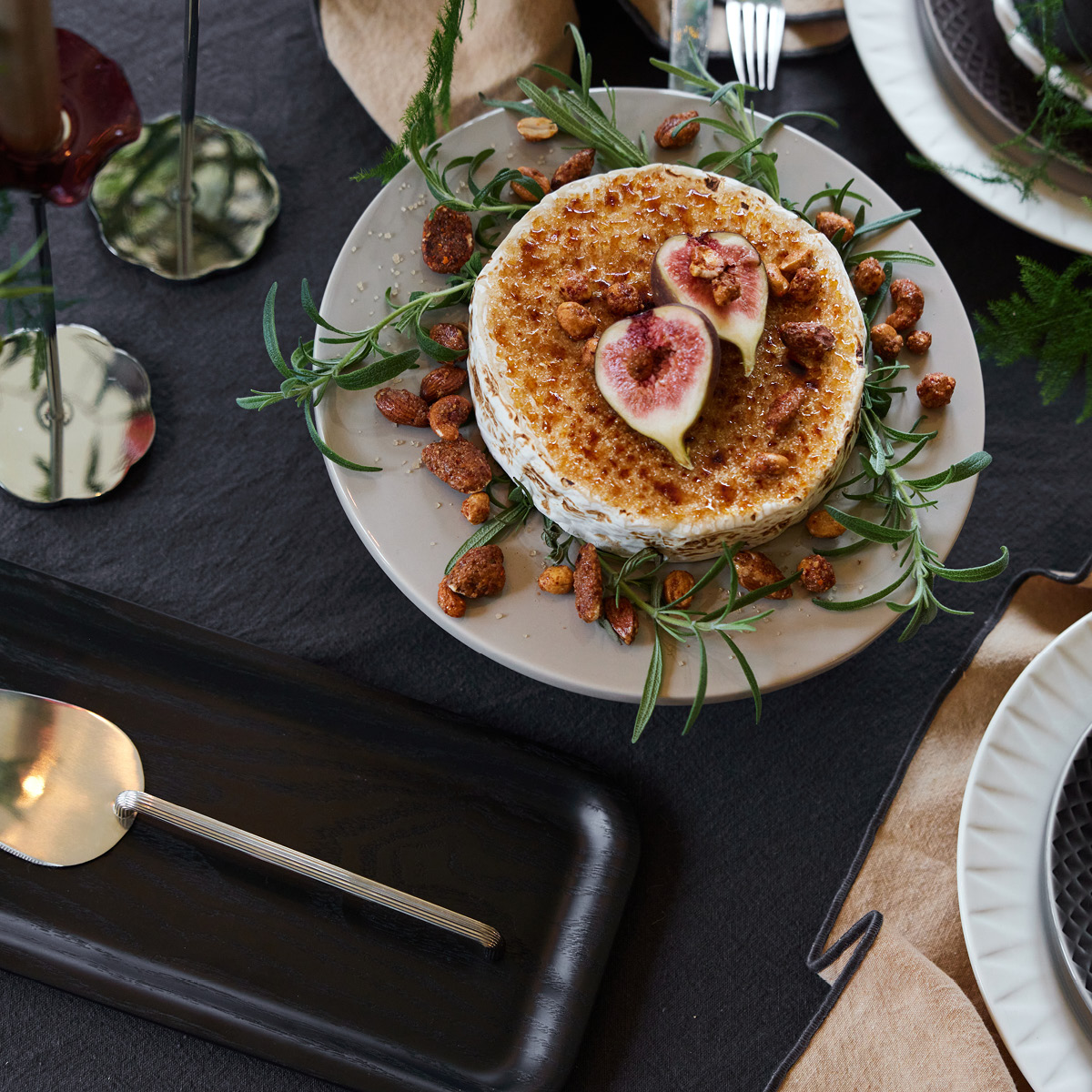 Sagaform Edith bordsduk 150x280 cm grå