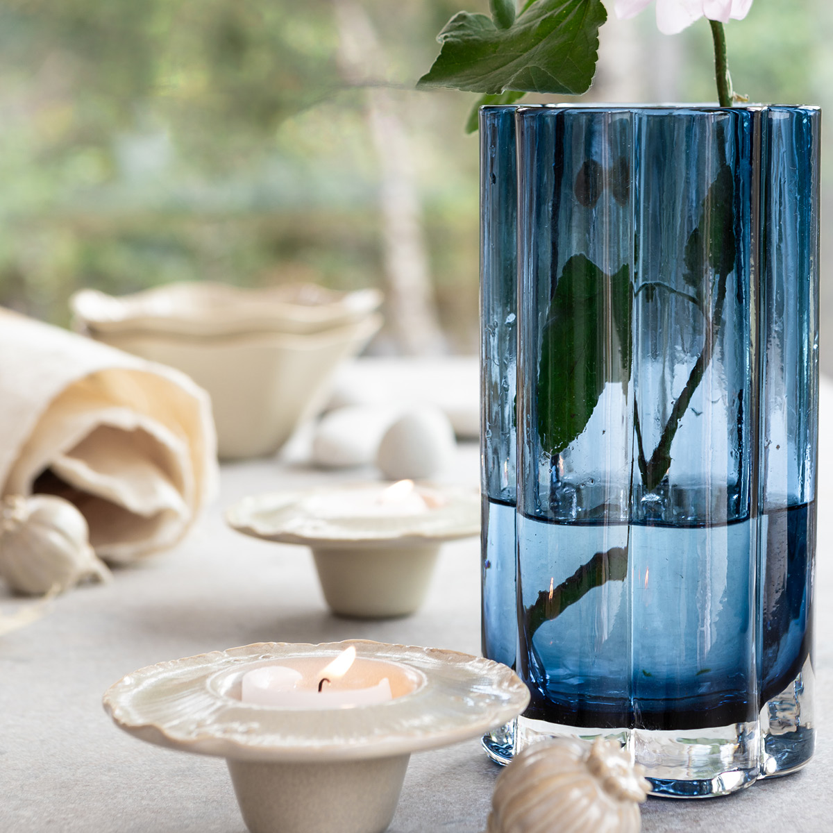 Cultdesign Hanami Lasimaljakko 9x18 cm Yönsininen