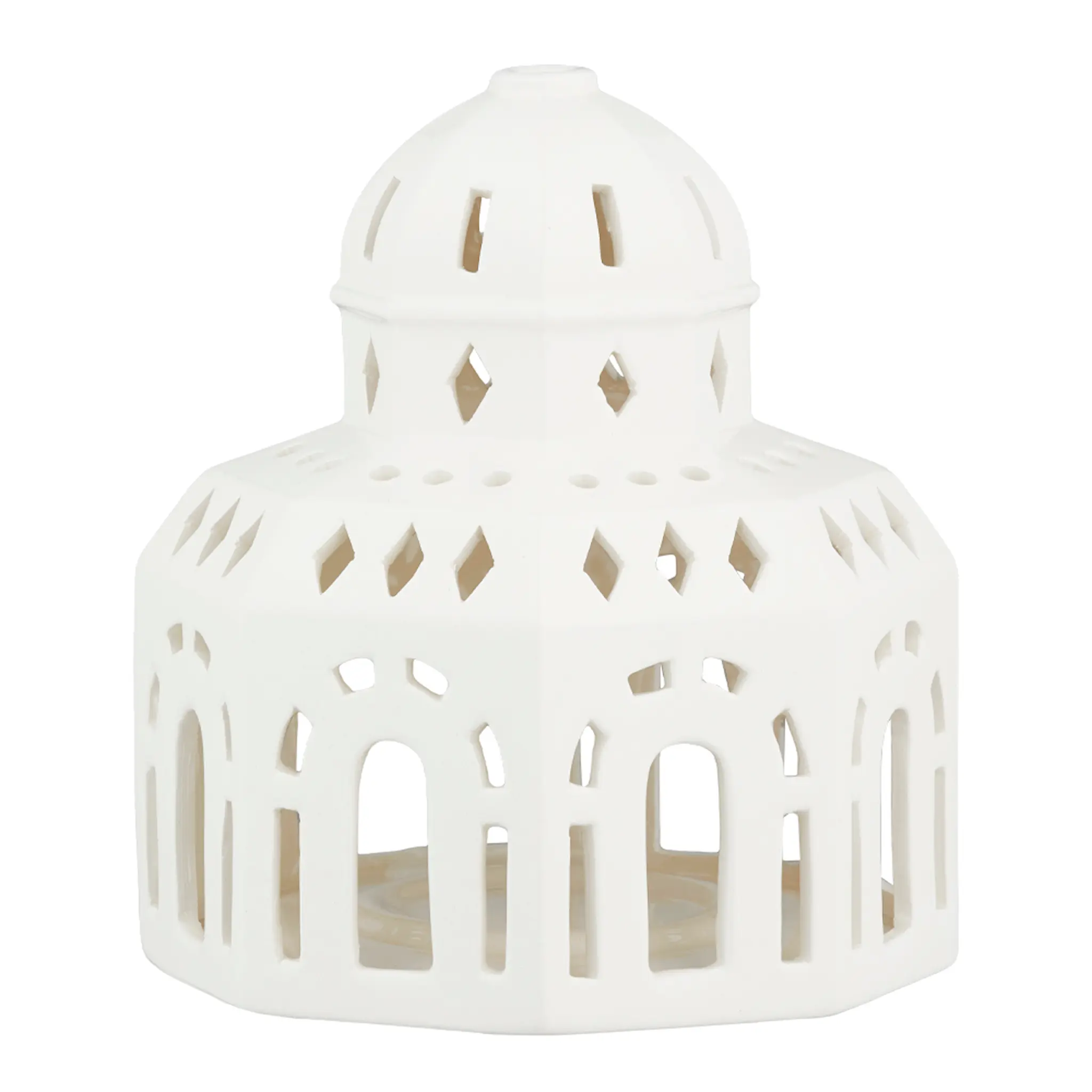 Kähler Urbania lyshus Glassalen hvit