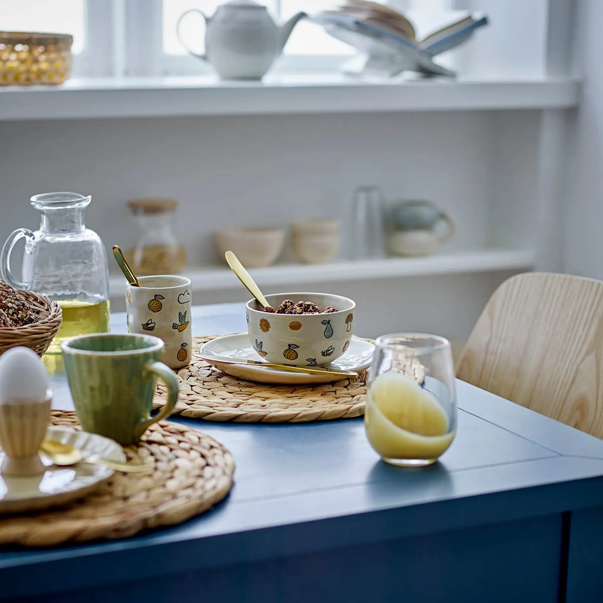 Bloomingville MINI Agnes barnservis 3 delar vit