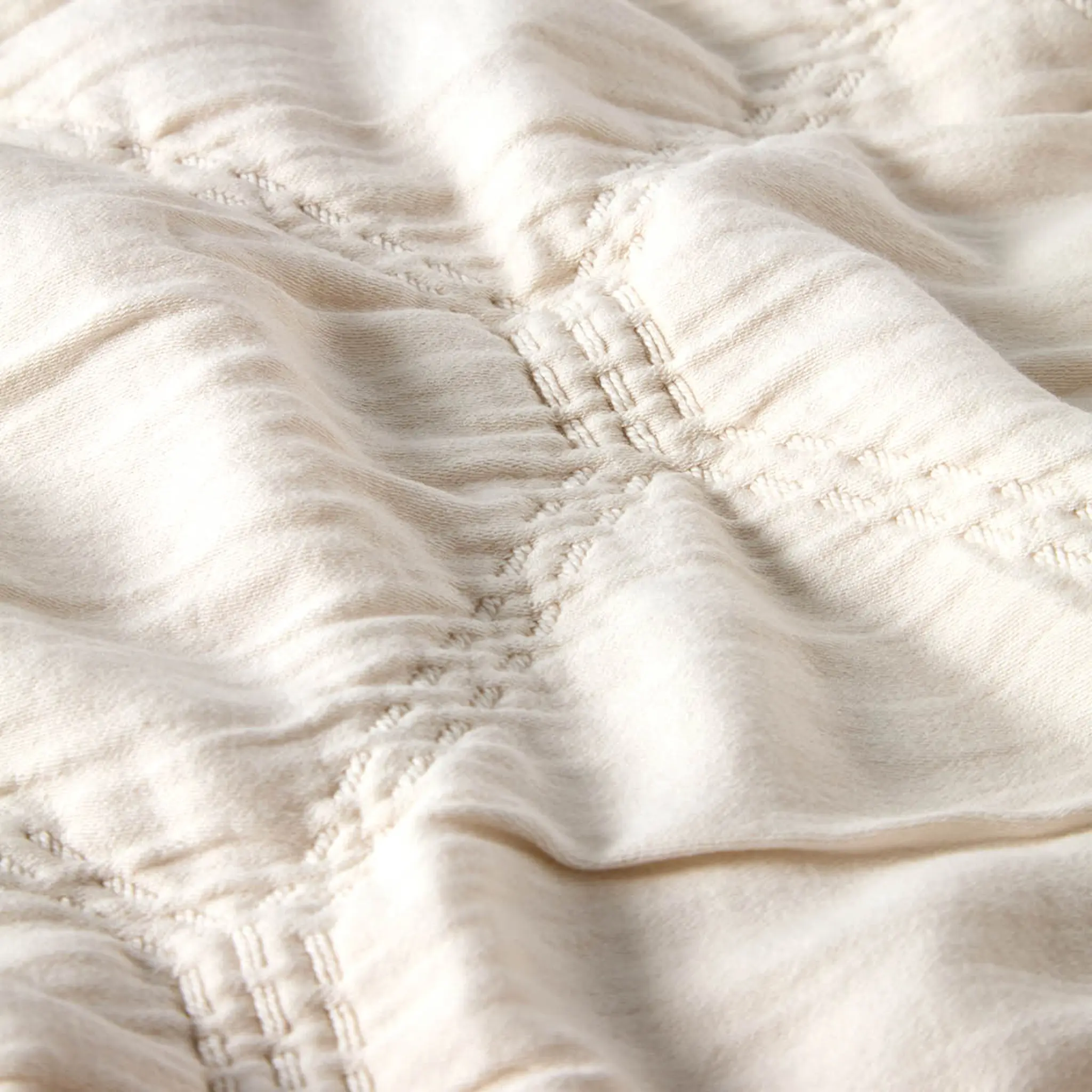 Lexington Överkast bomull 160x240 cm jacquard ljusbeige