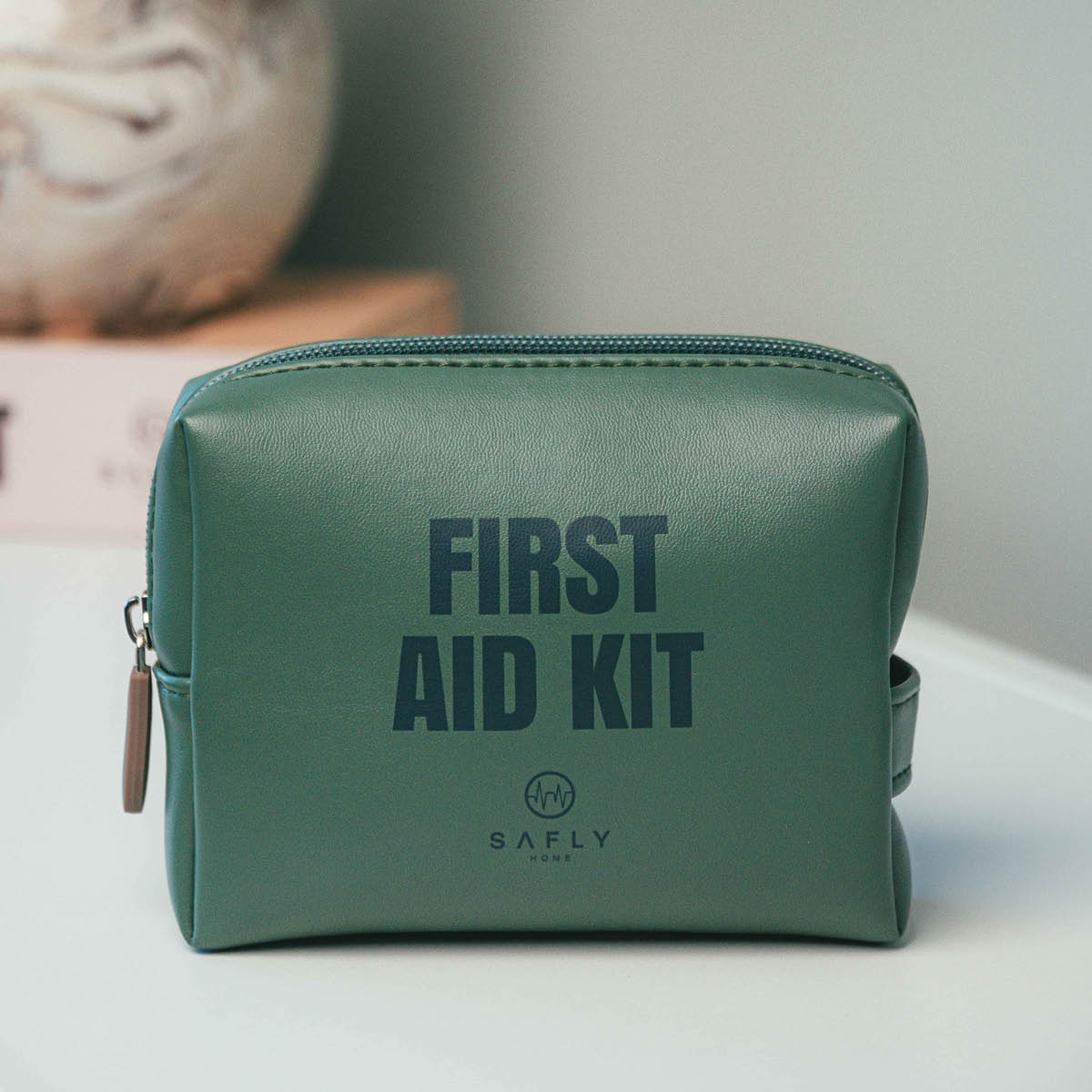 Safly Första hjälpen-kit To-Go 14x4,5x11 cm mossgrön