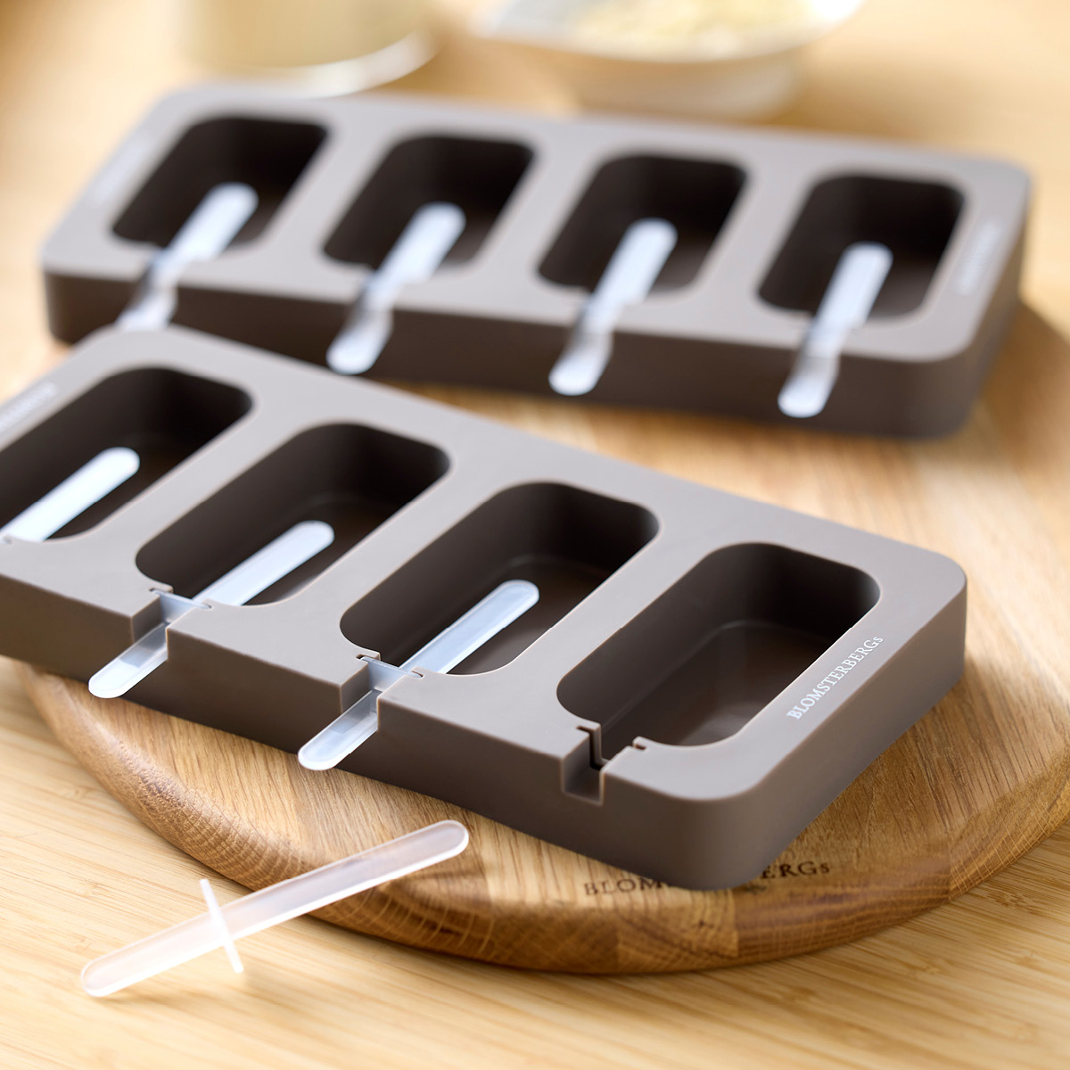 Blomsterberg Ispinneform 4 stk. classic latte silikon