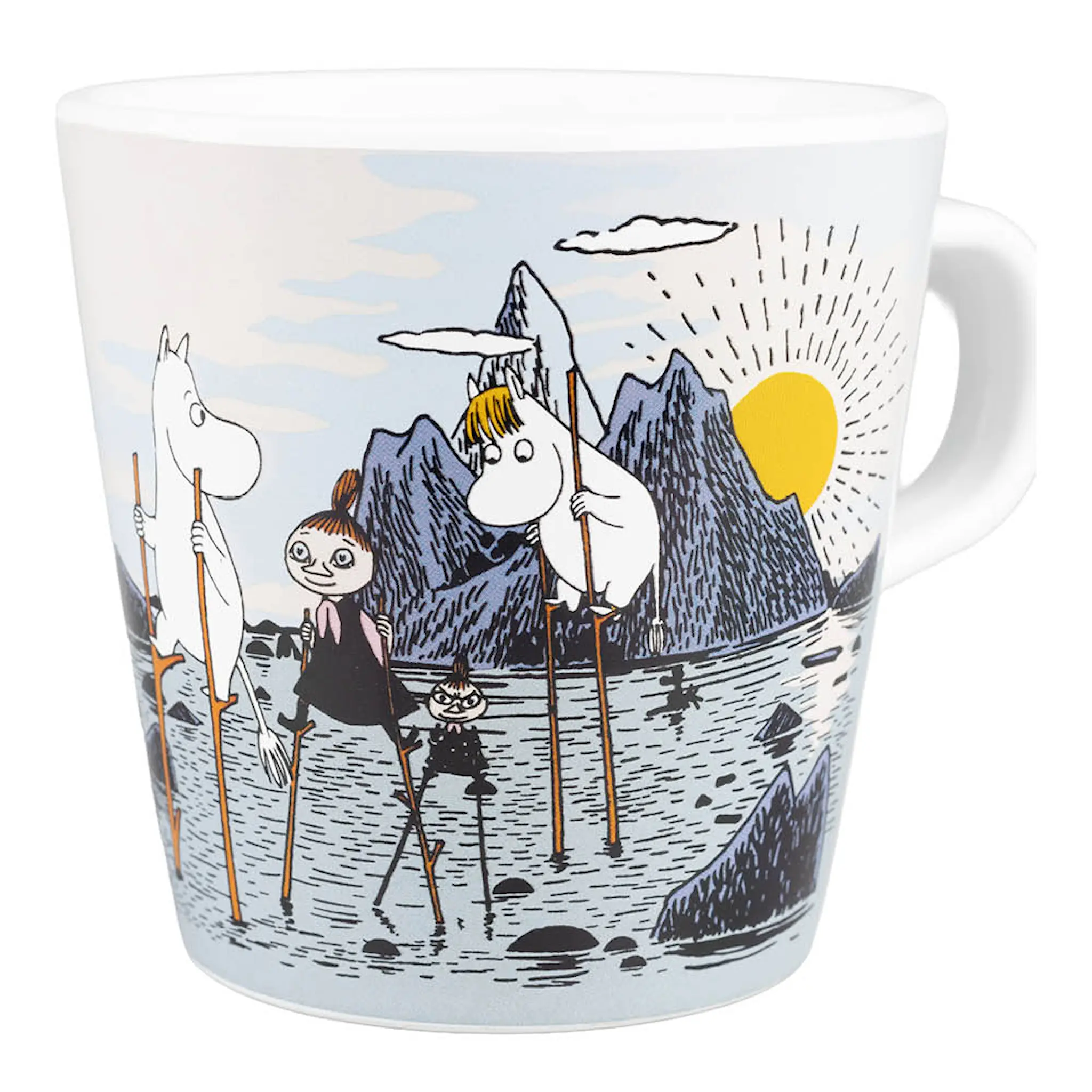 Rätt Start Mumin mugg med handtag 20 cl Kobbar och skär