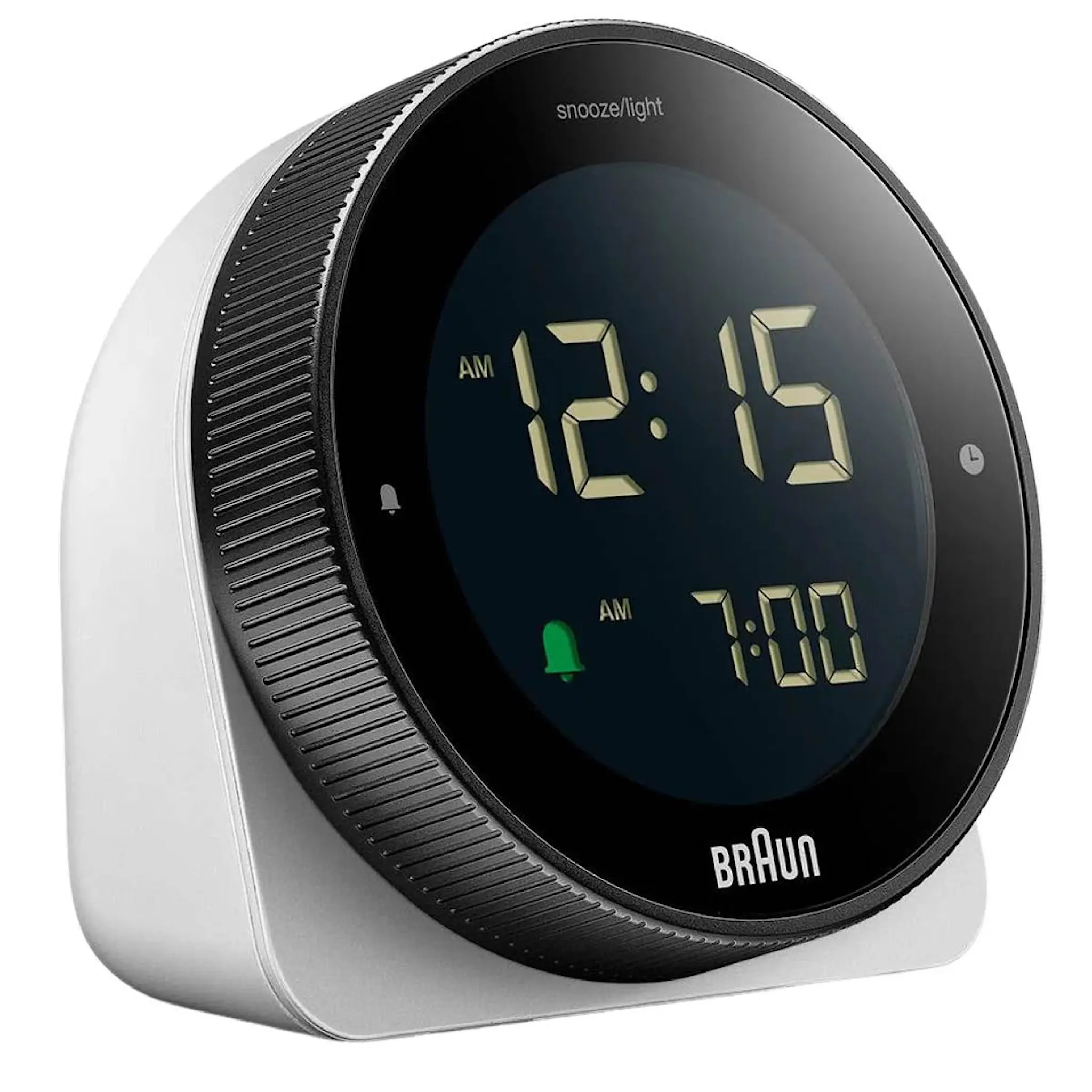 Braun Vekkerklokke digital 8 cm hvit