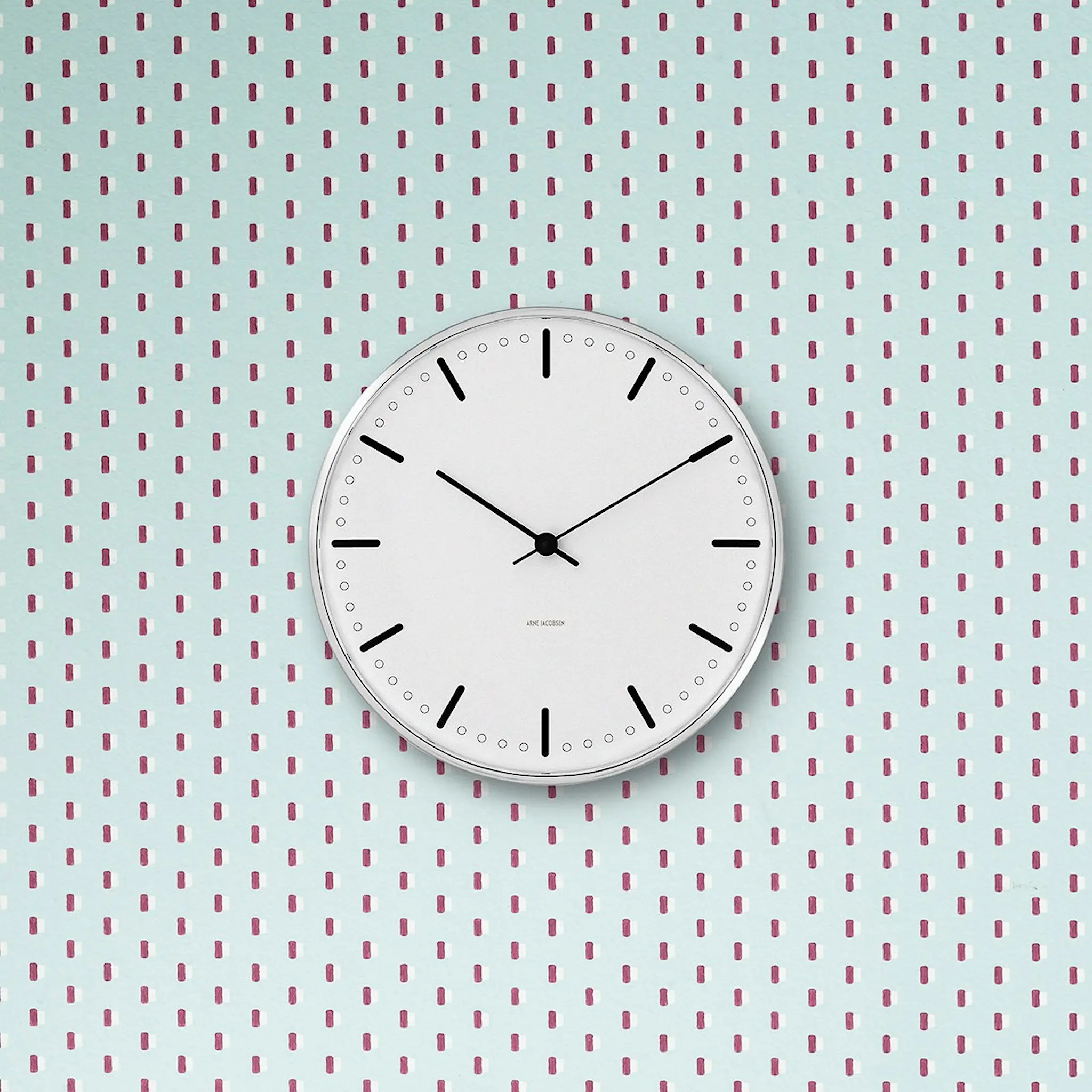 Arne Jacobsen City Hall Väggur 29 cm Vit