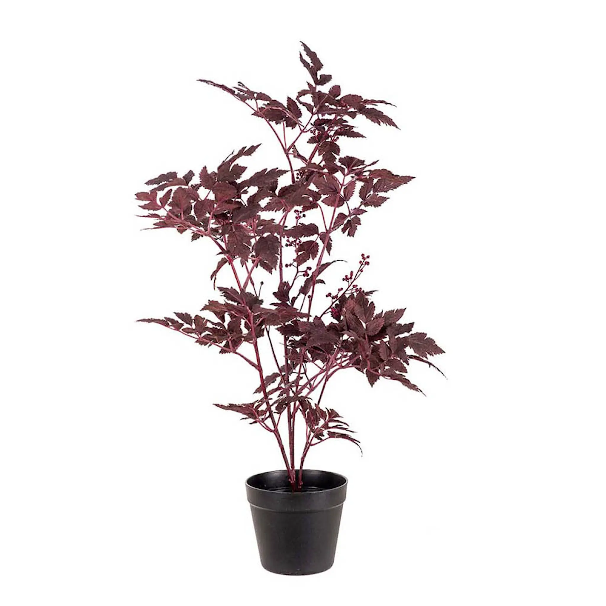 Mr Plant Sølvaks kunstig plante 75 cm burgundy