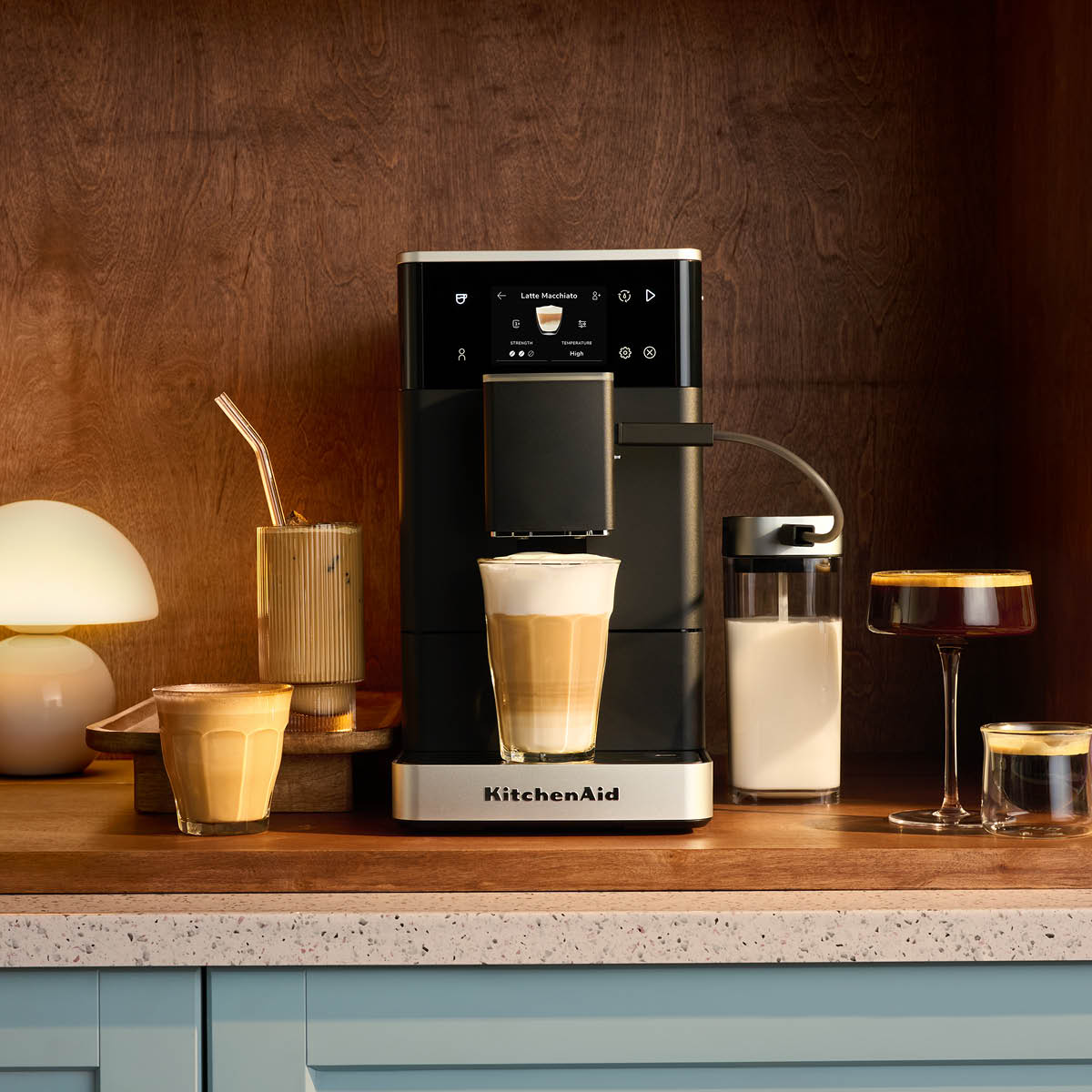 KitchenAid KitchenAid espressomaskin helautomatisk KF4 med iskaffe-funktion 5KES8454 matte black