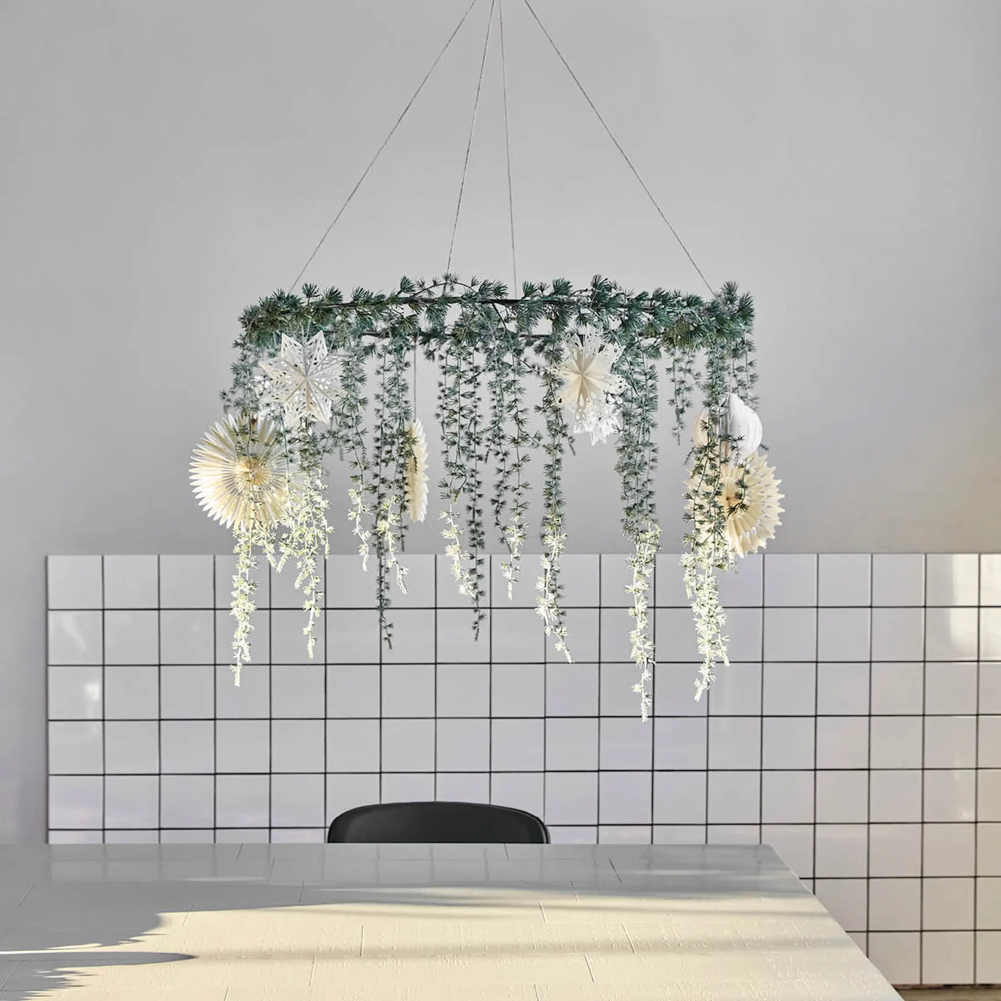 House Doctor Pine krans 81 cm grön