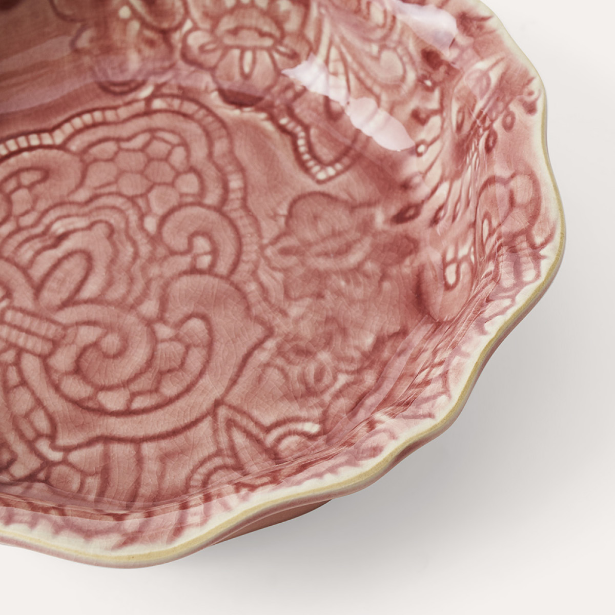 Sthål Arabesque Skål 17 cm Old Rose