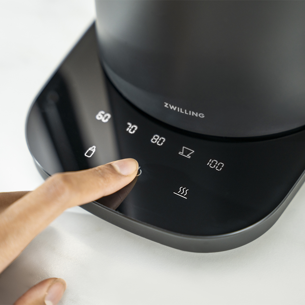 Zwilling Enfinigy Pro vannkoker med termostat 1,5L 1550-1850W svart