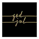 Servett 33x33 cm 20-pack God Jul svart/guld