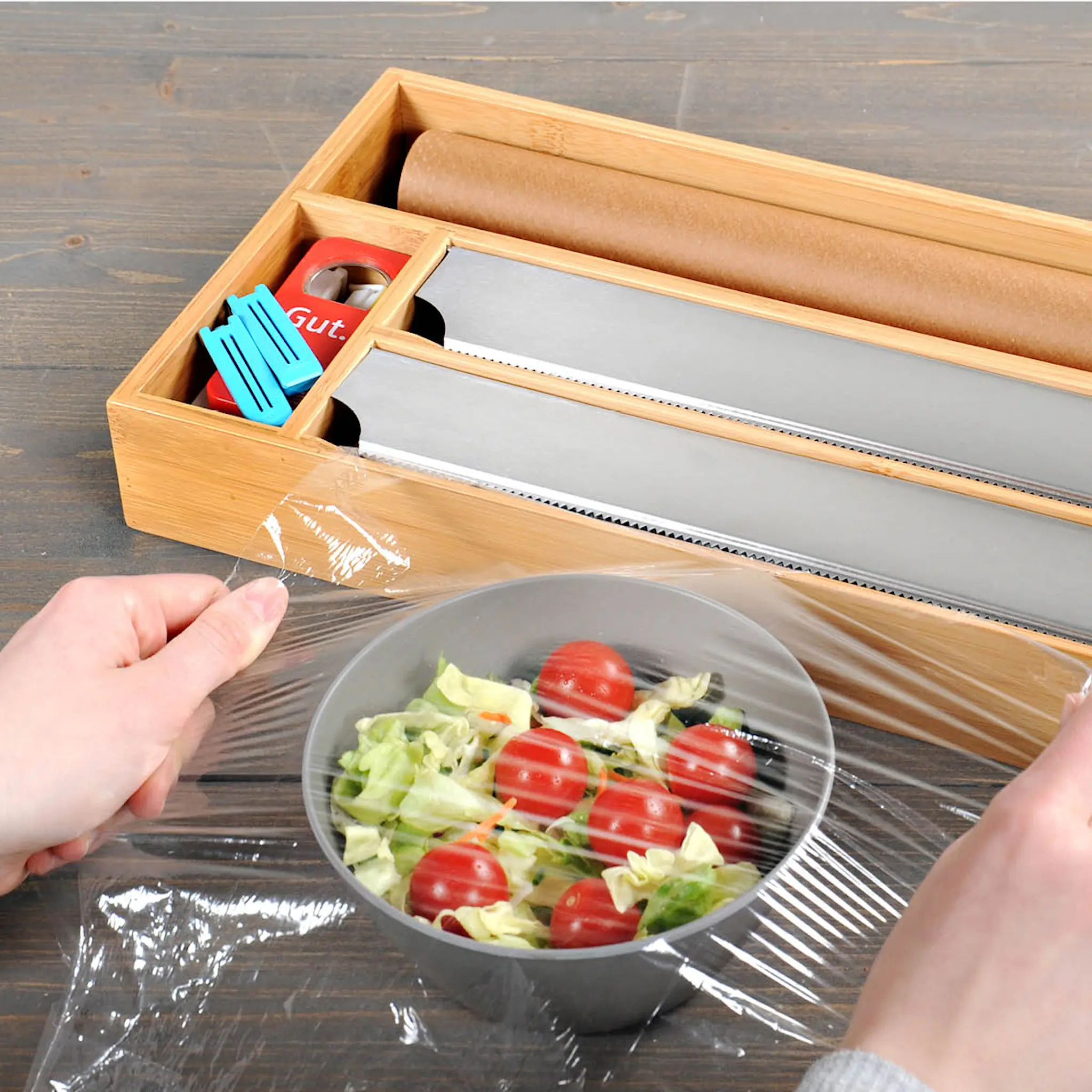 Kesper Foliedispenser 42x19x5,4 cm bambu