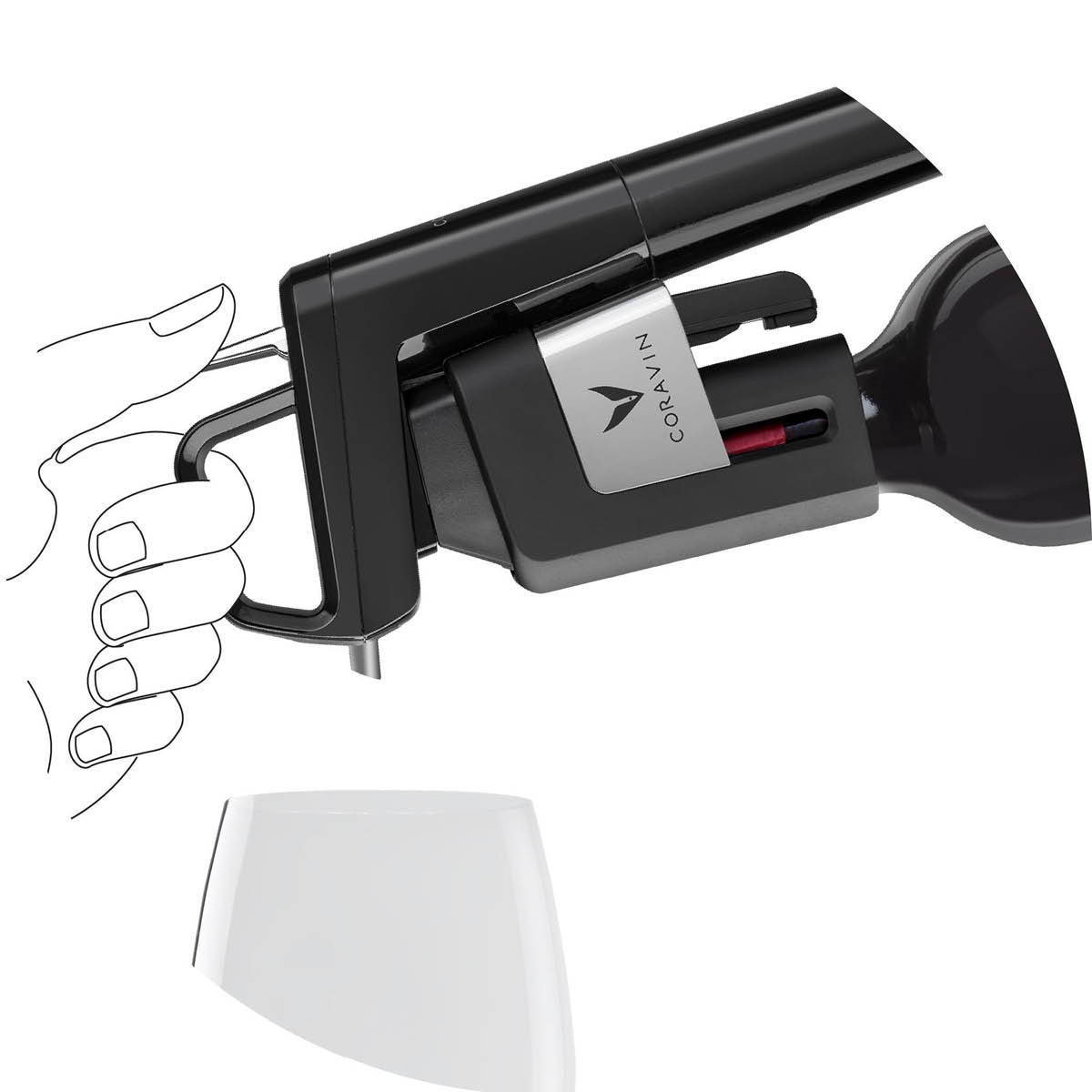 Coravin Timeless Six+ Vinkonserveringssystem 12 delar Svart