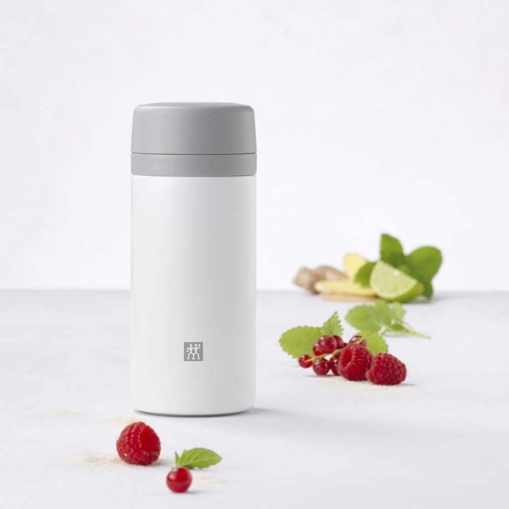 Zwilling Thermo Termospullo sihdillä 42 cl Hopea/Valkoinen