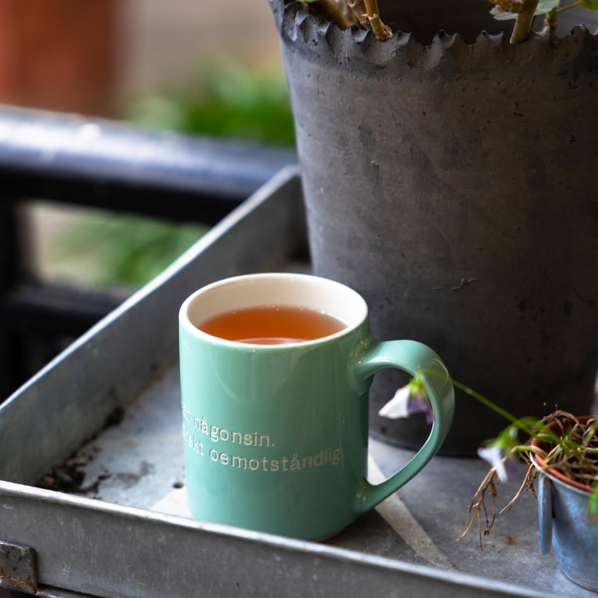 Design House Stockholm Astrid Lindgren Mugg Grön Jag är fräknigare