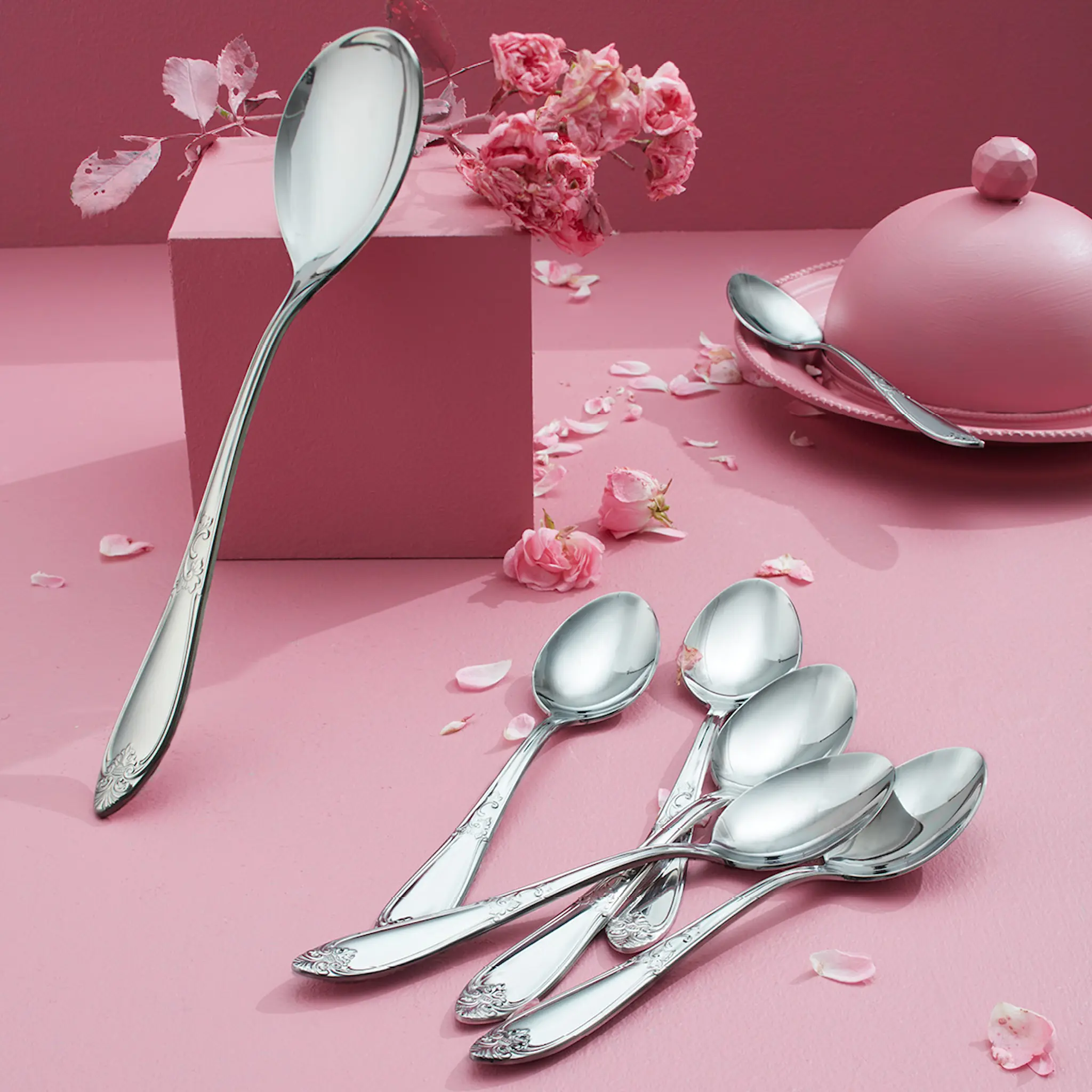 Hardanger bestikk Nina Dessertsked 15 cm
