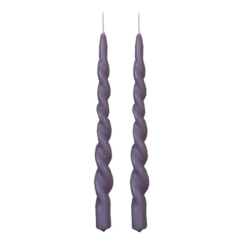 Kierrekynttilä 29 cm 2 kpl Liila