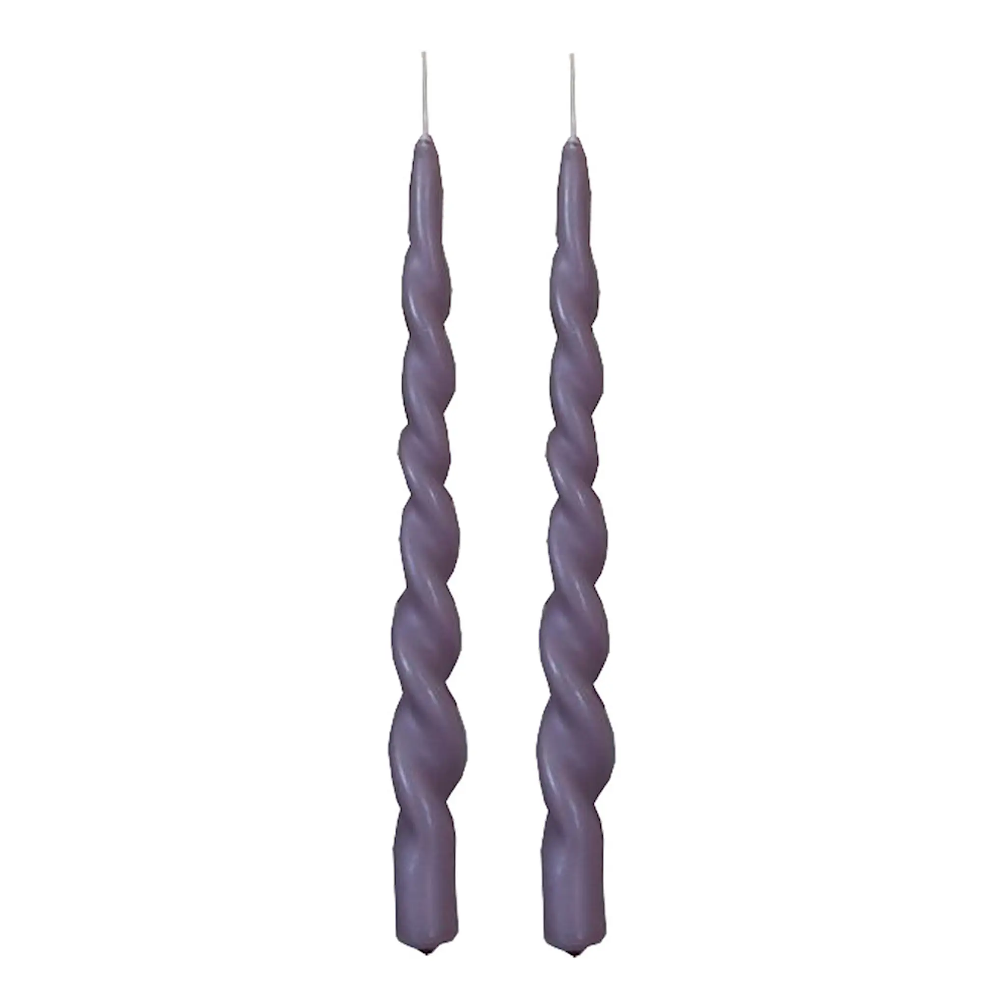 Vio Ljusfabrik Snurrade ljus 29 cm 2-pack Lila