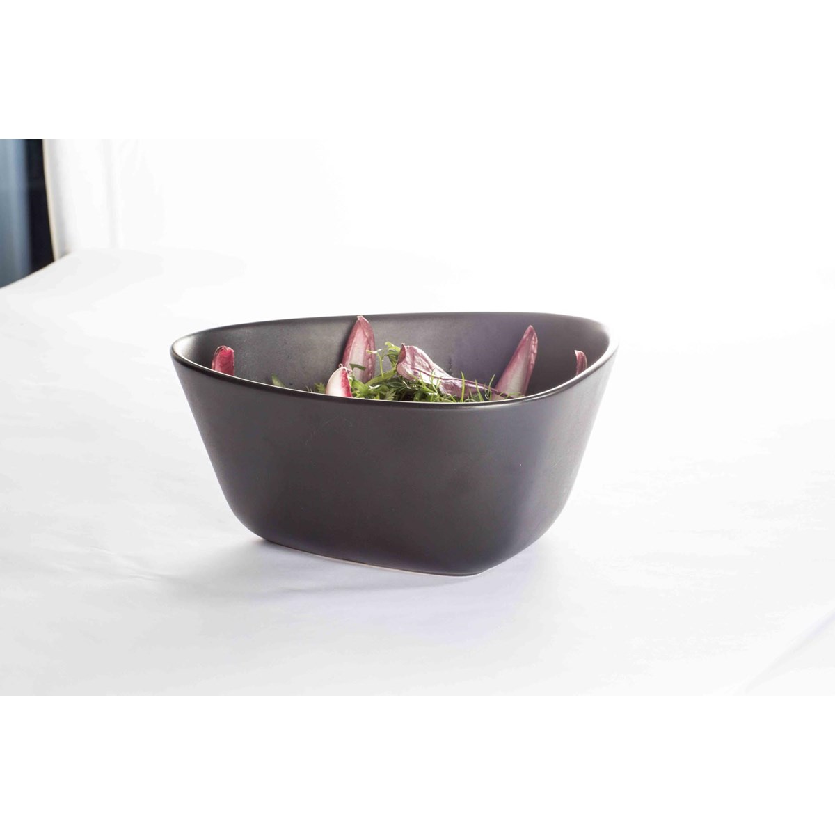 LIND DNA Curve Stoneware Kulho 22x20 cm Musta