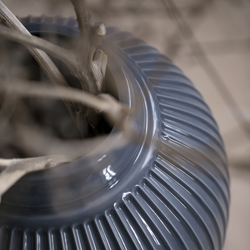 Kähler Hammershøi vase 20 cm antrasitt