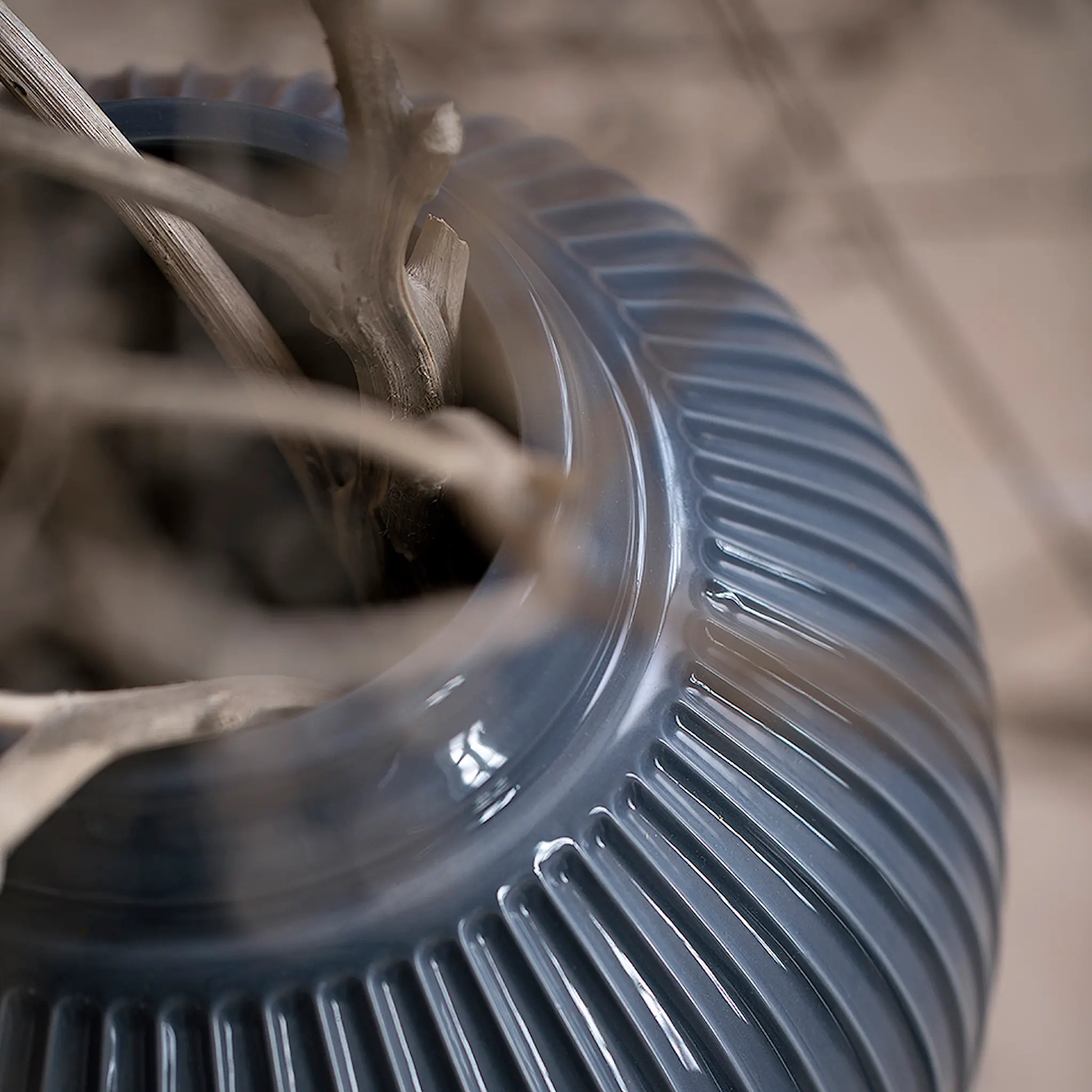 Kähler Hammershøi Maljakko 20 cm Antrasiittiharmaa