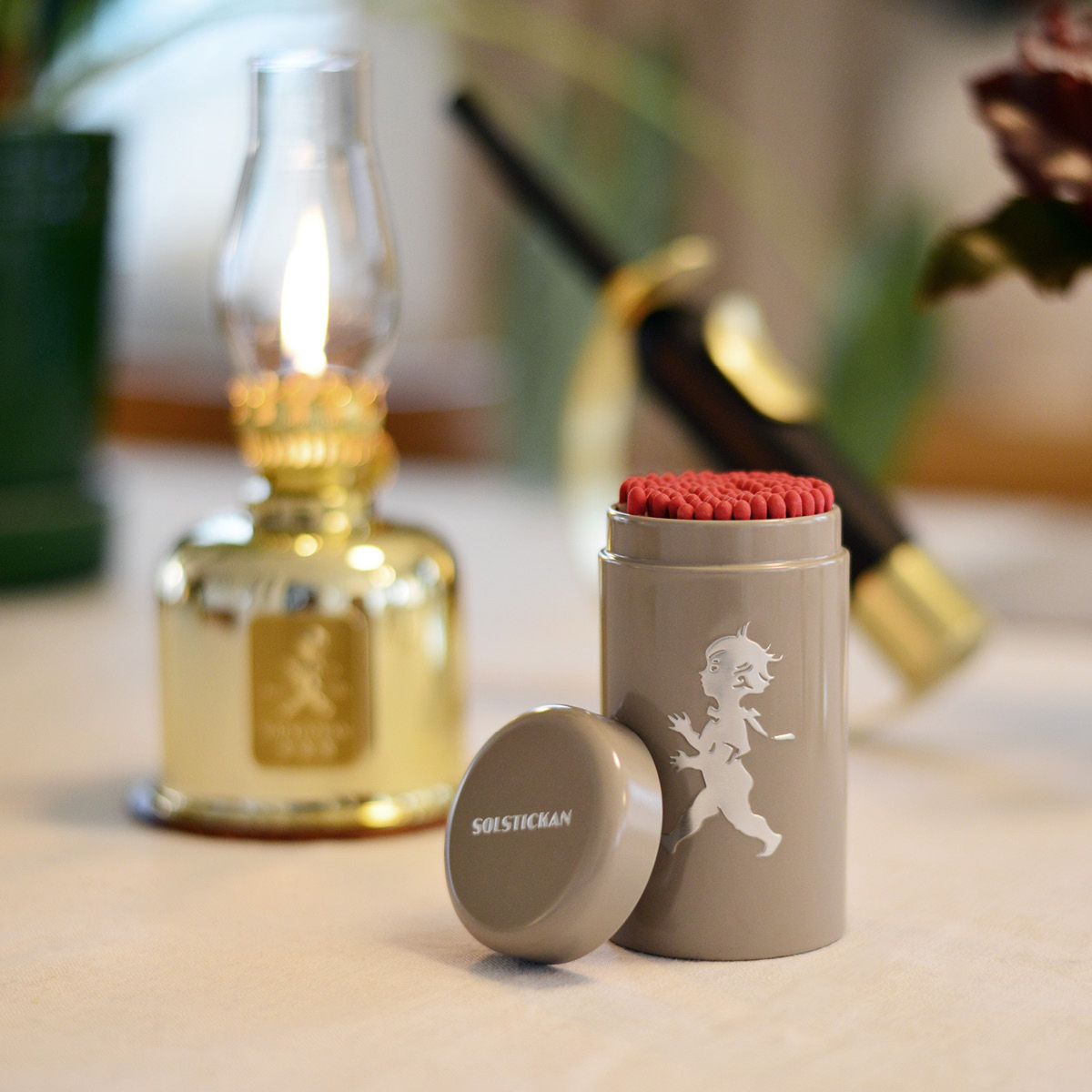SOLSTICKAN Tulitikut purkissa Hiekka