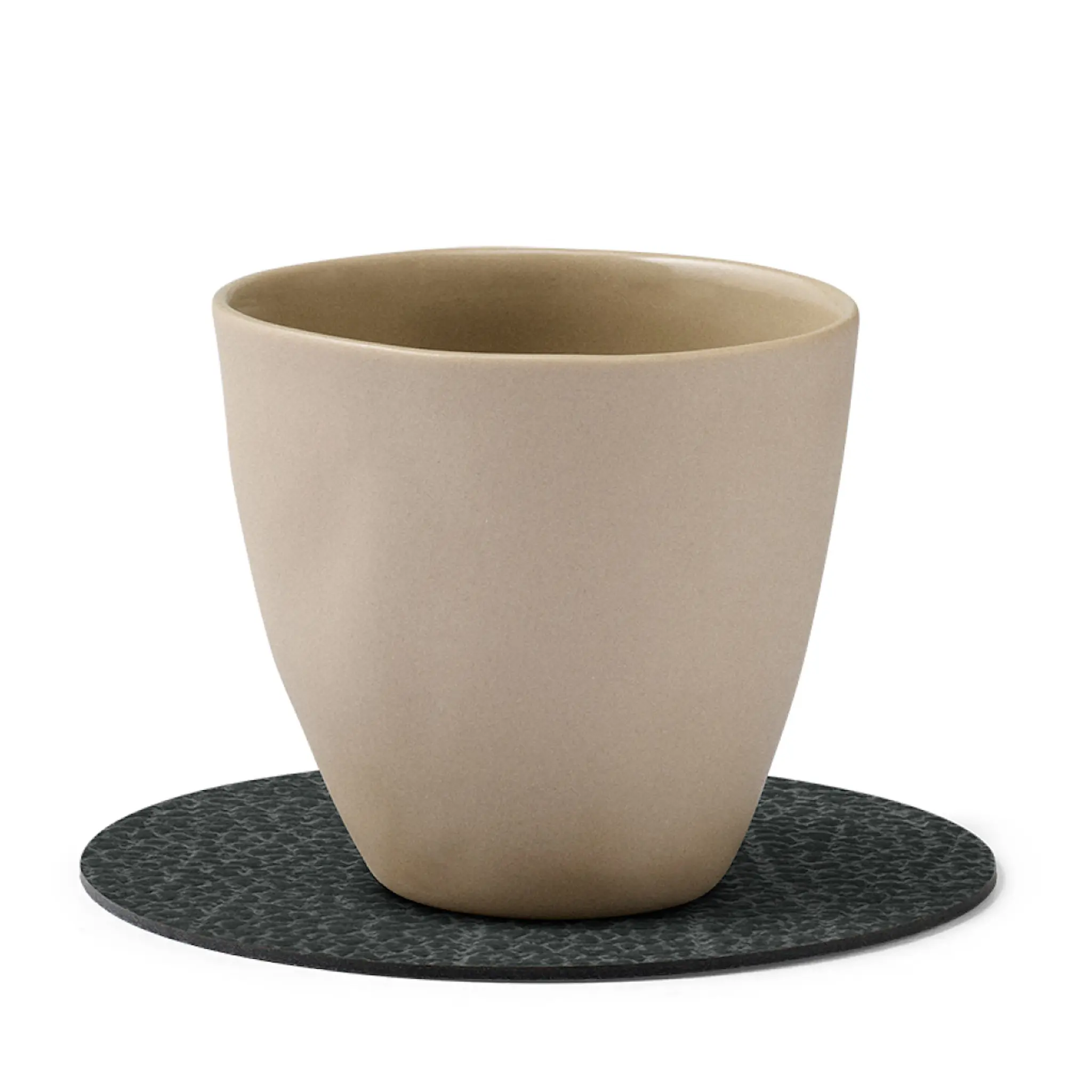LIND DNA Circle Hippo Glasunderlägg 10 cm Svart-AntraCit