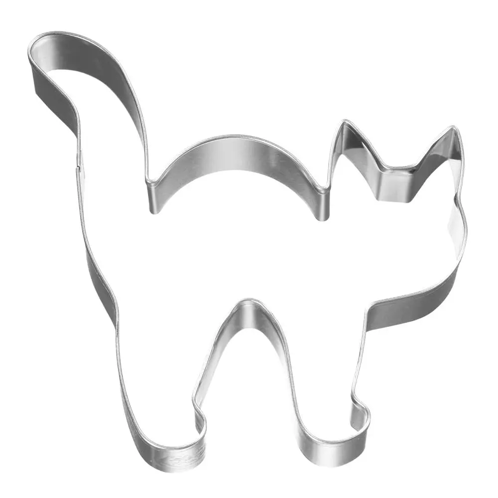 Cookie Cutters Piparkakkumuotti halloweenkissa 8 cm Ruostumaton teräs