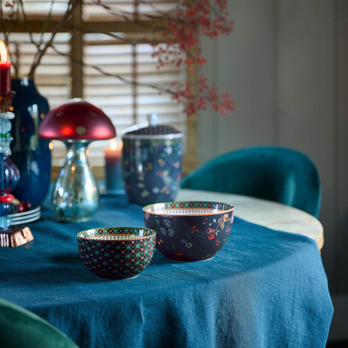 Pip Studio Berry Blues Clover Kulho 12 cm Vihreä