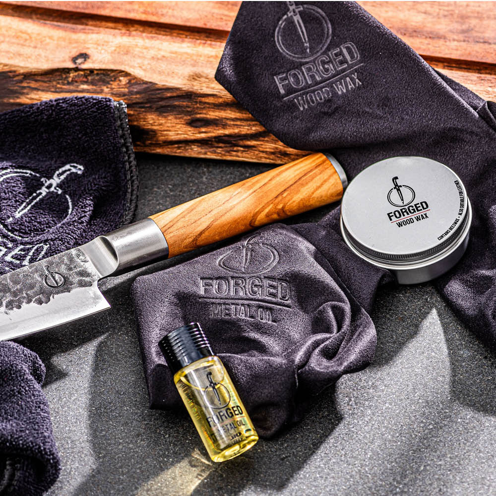 Forged Underhållsset för stål & trä