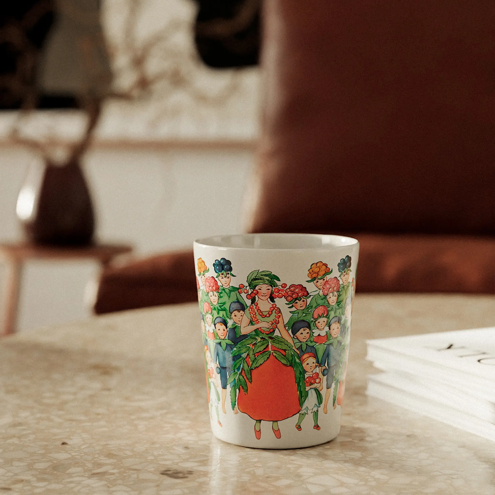 Design House Stockholm Elsa Beskow August mugg 28 cl vit