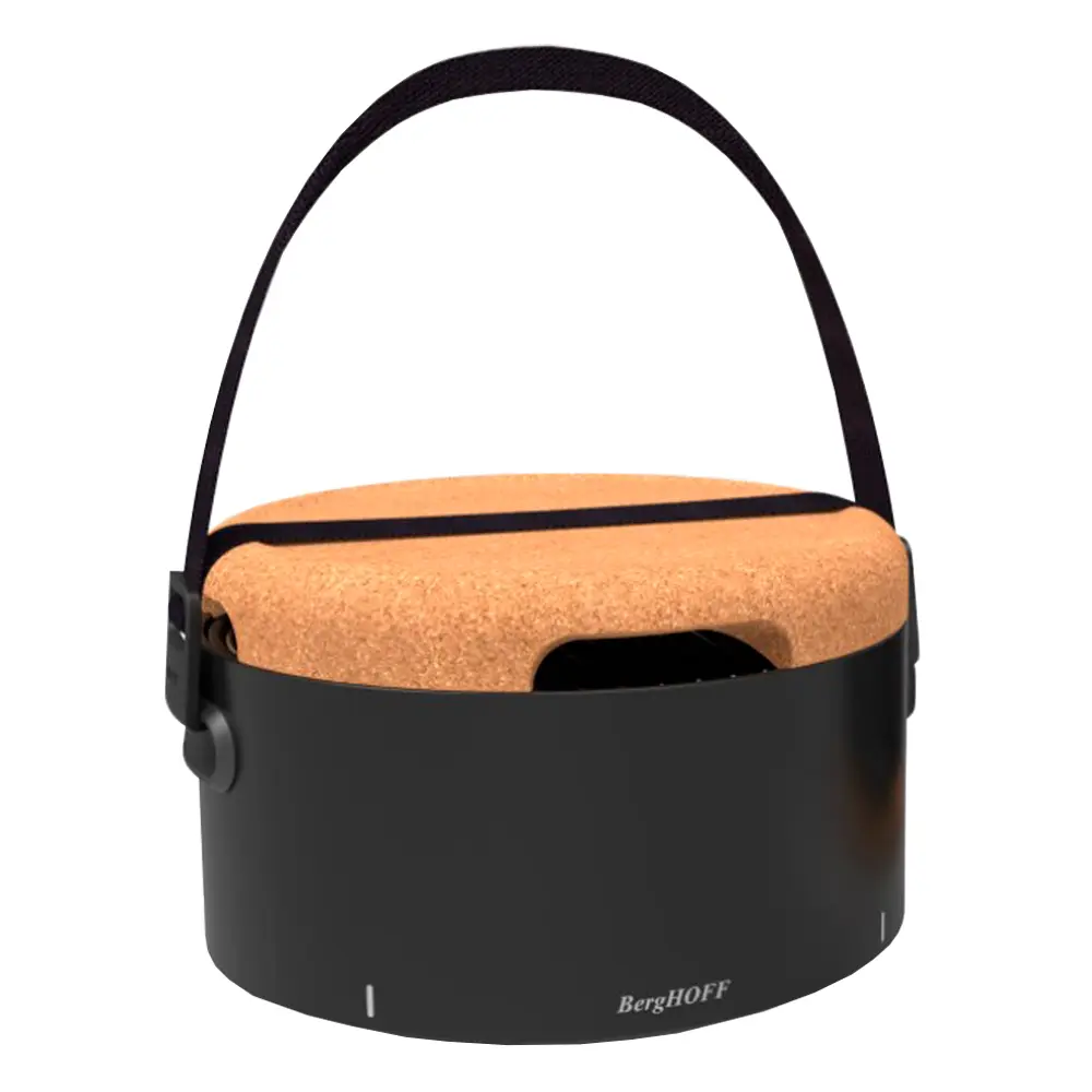 LEO bordgrill 35x35x22 cm svart