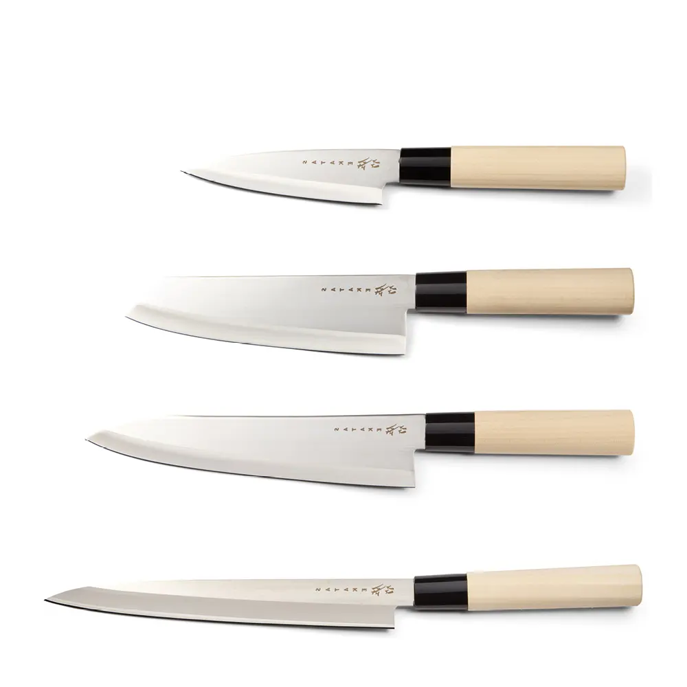 Houcho knivsett 4 kniver balsabox