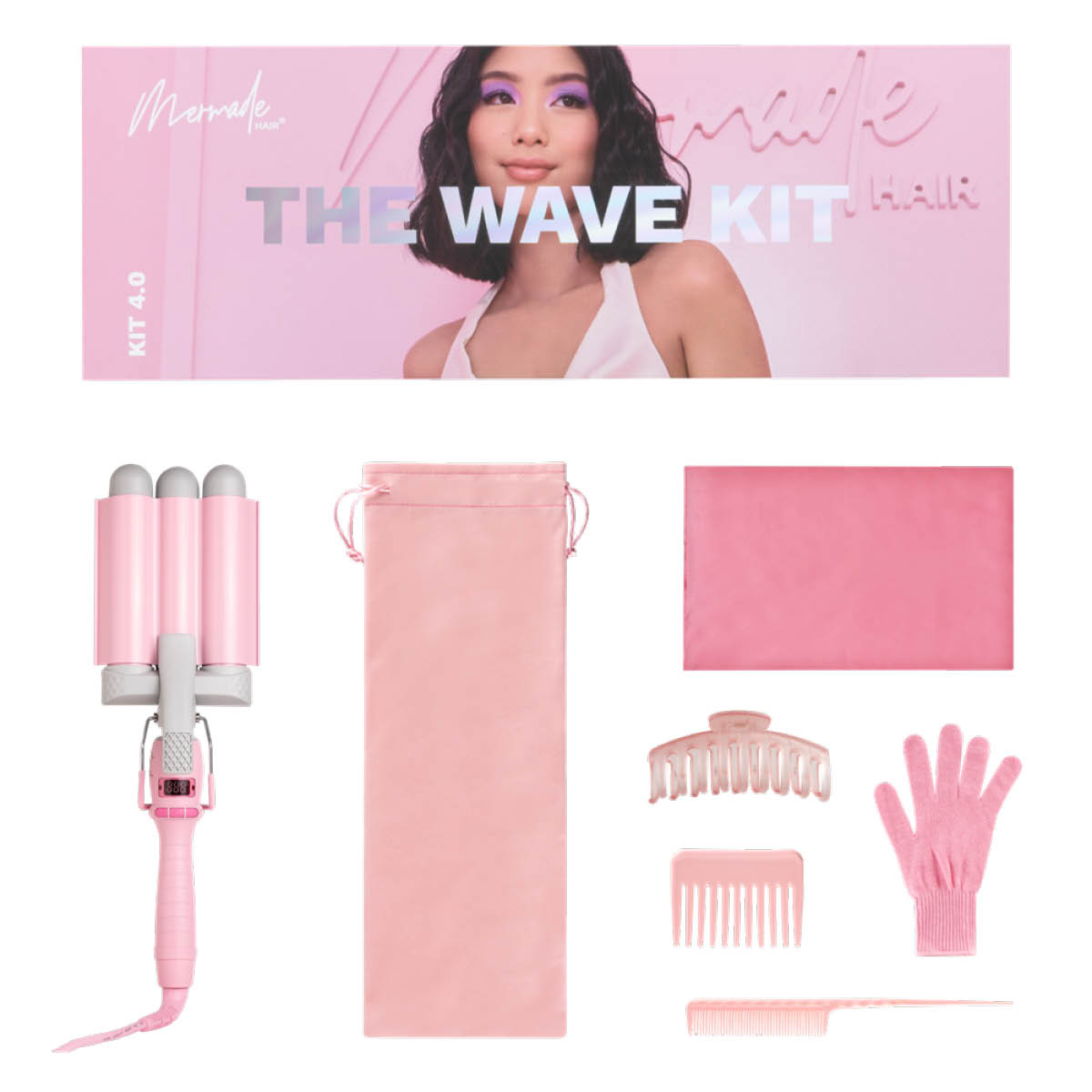 Mermade The Wave Kit Pro Lainerautasetti 6 osaa Pinkki