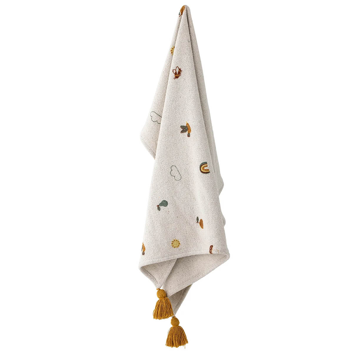 Bloomingville MINI Pledd Agnes 100x80 cm natur