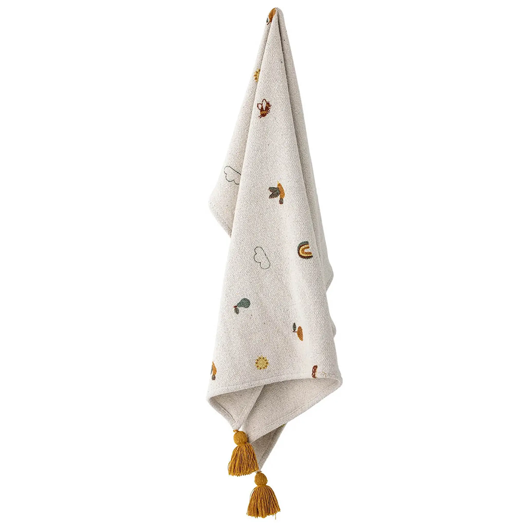 Bloomingville MINI Agnes pläd 100x80 cm natur/multi