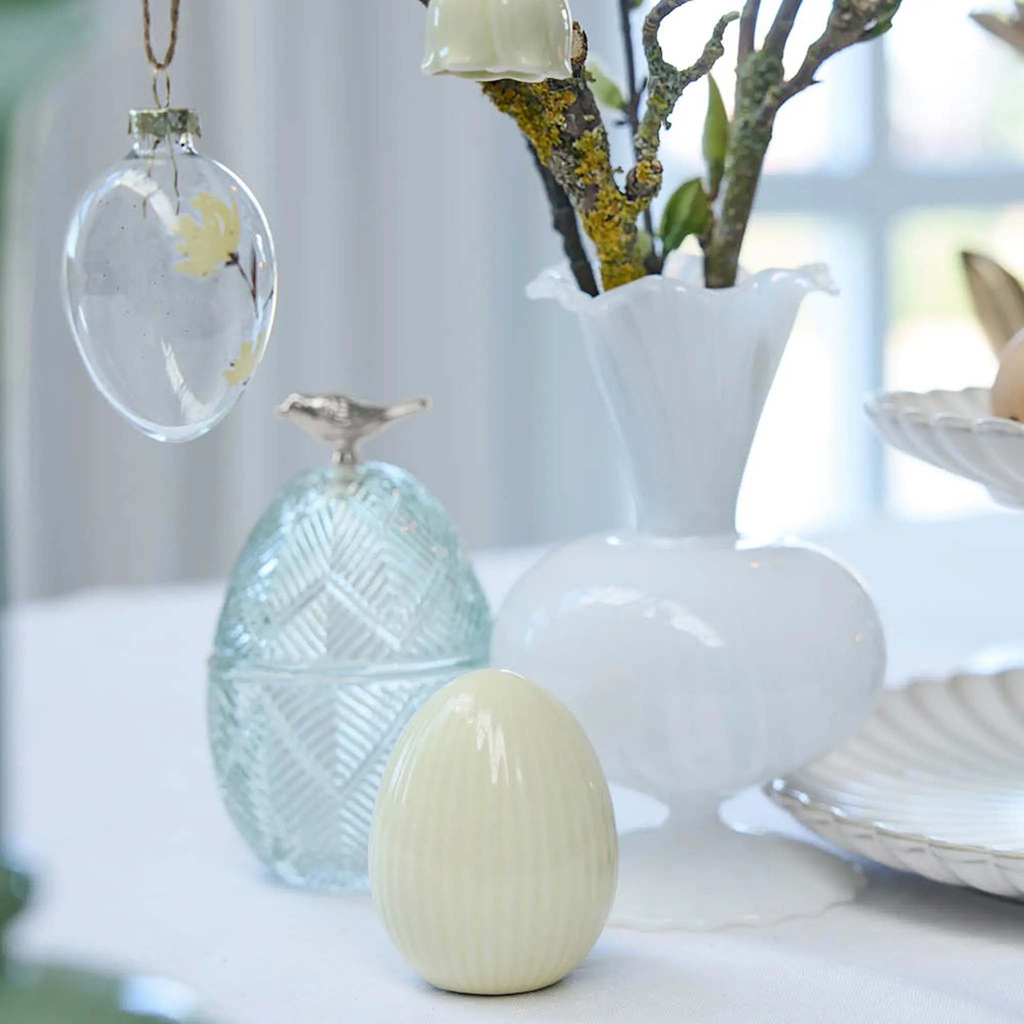 Lene Bjerre Delinne Pääsiäiskoriste kananmuna 7,7 cm Keltainen