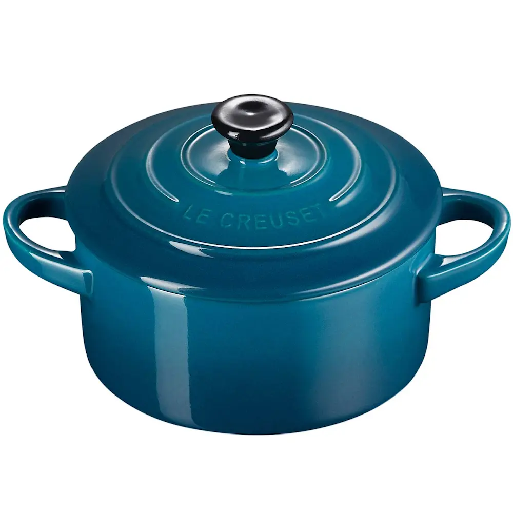 Minigryte ildfast form 0,25L 10 cm deep teal