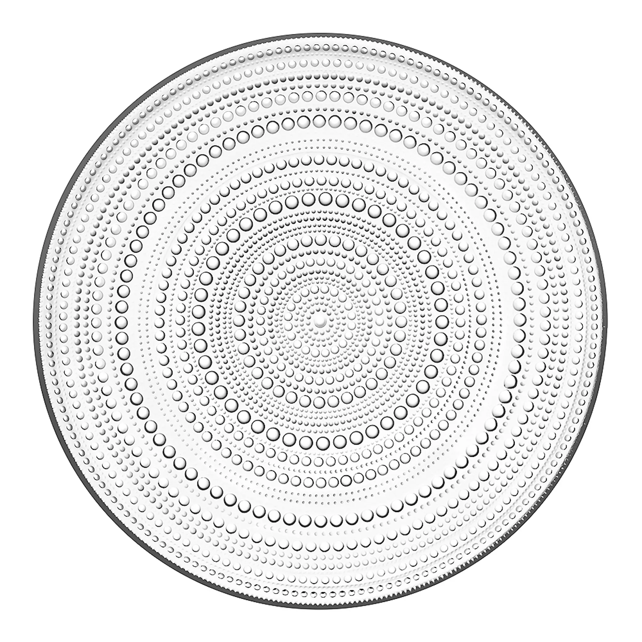 iittala Kastehelmi Tallrik flat 31,5 cm Klar