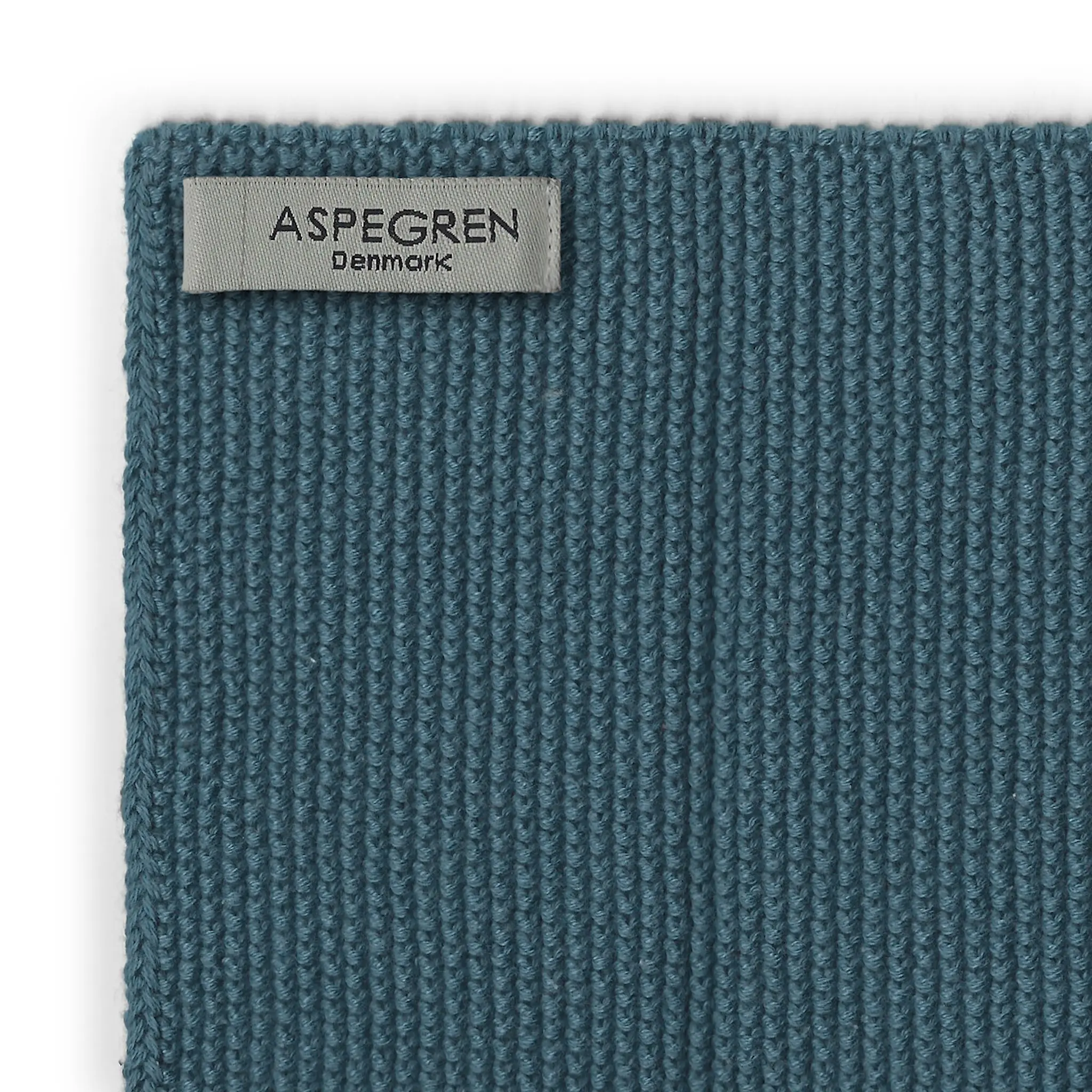 Aspegren Solid Neulottu tiskirätti 26x26 cm 2 kpl Blue
