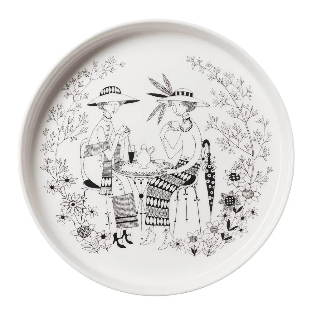 Emilia paiform 28 cm hvit