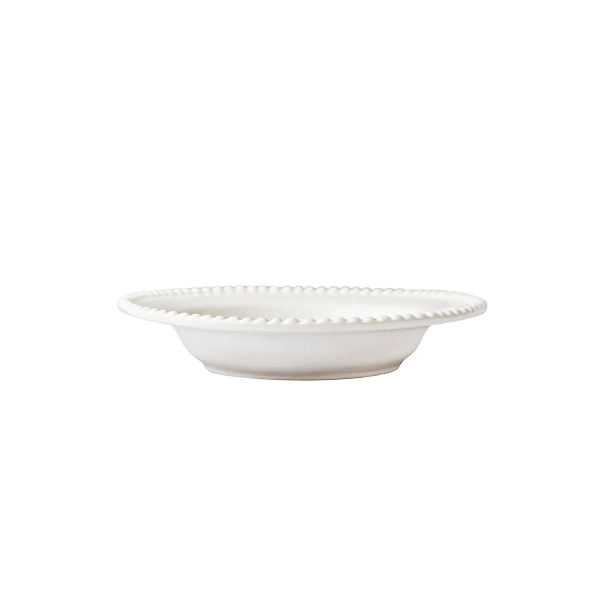 PotteryJo Daria sopptallrik 26 cm 2-pack cotton white