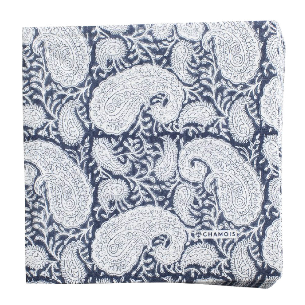 Chamois Big Paisley servett 40x40 cm 50-pack navy blue