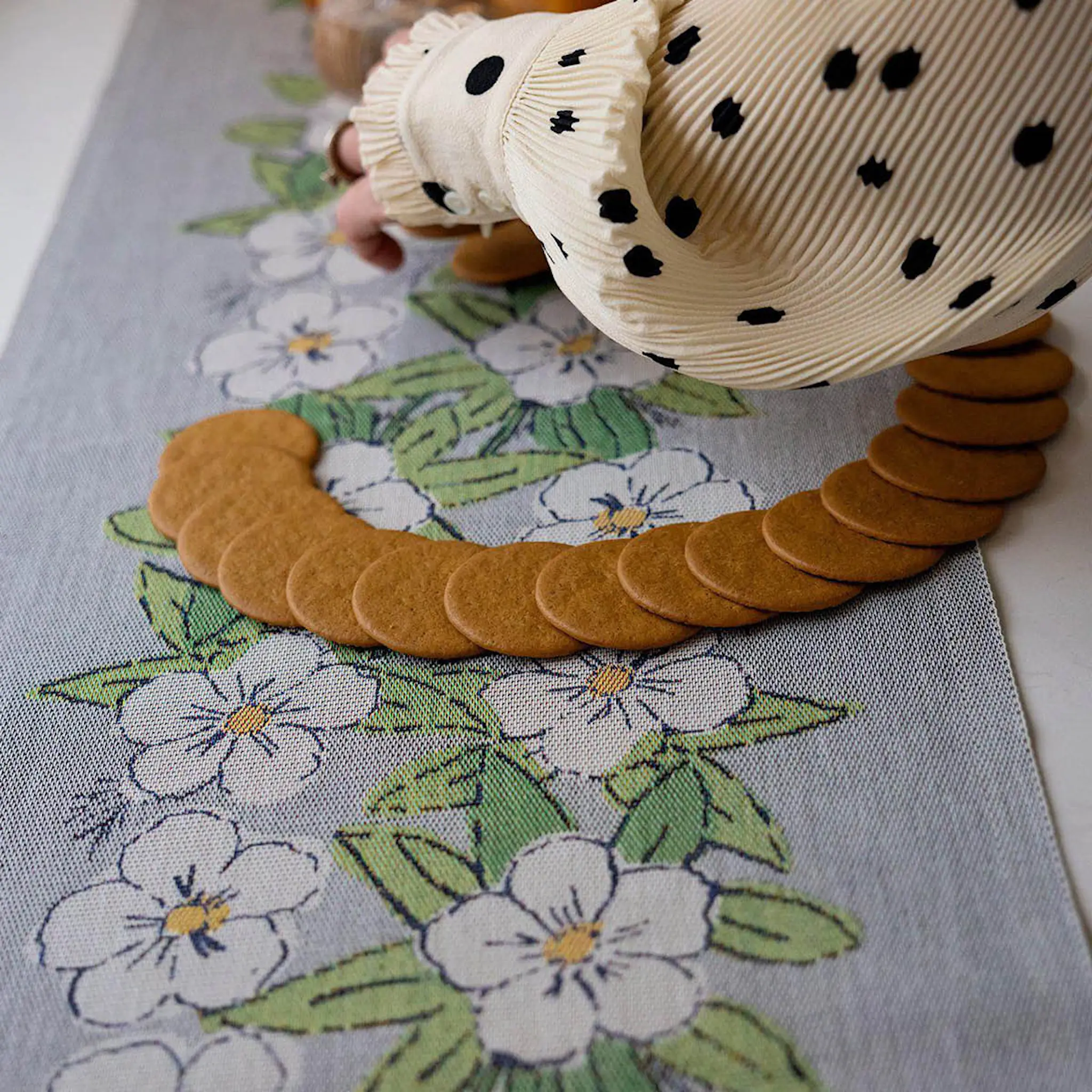 Ekelund Vintervita bordslöpare 35x120 cm