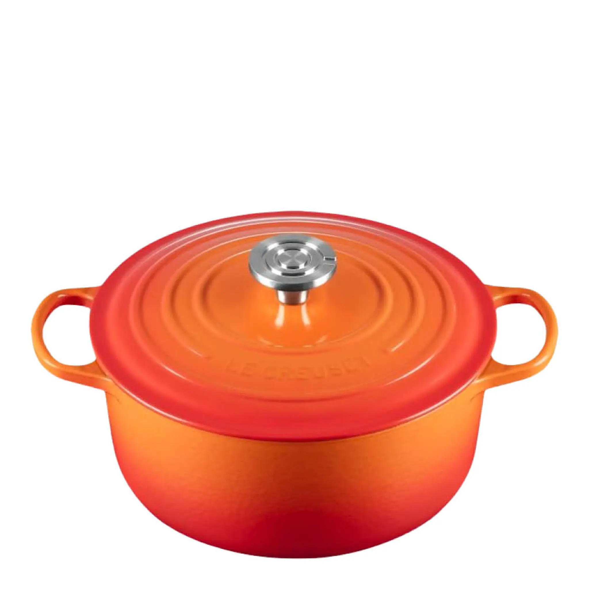 Le Creuset Signature gjutjärnsgryta rund 5,3L 26 cm volcanic/crucible knob