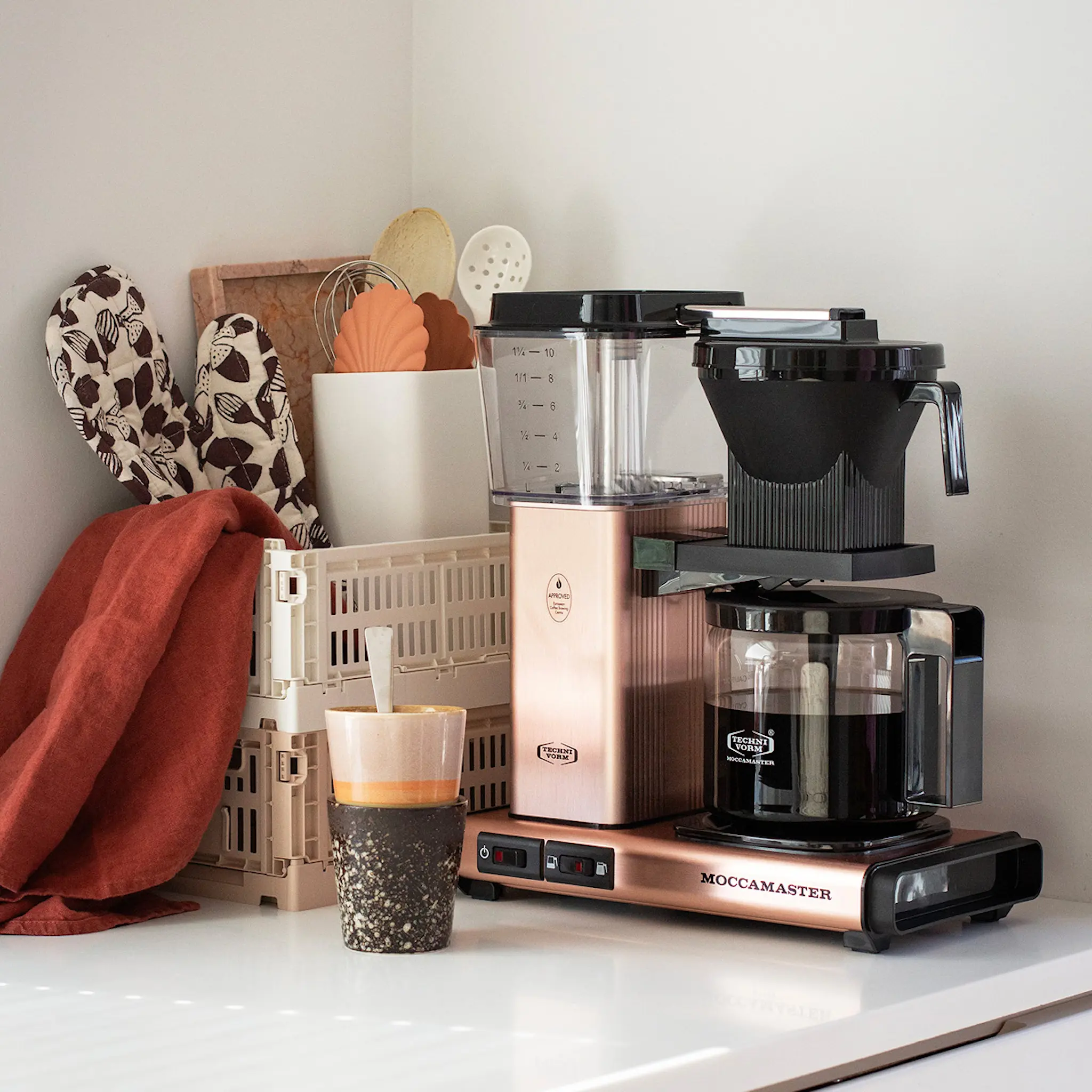 Moccamaster Optio kaffebryggare 1,25 L Rose gold