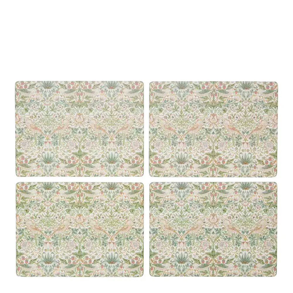 Strawberry Thief Pöytätabletti 4 kpl Vihreä